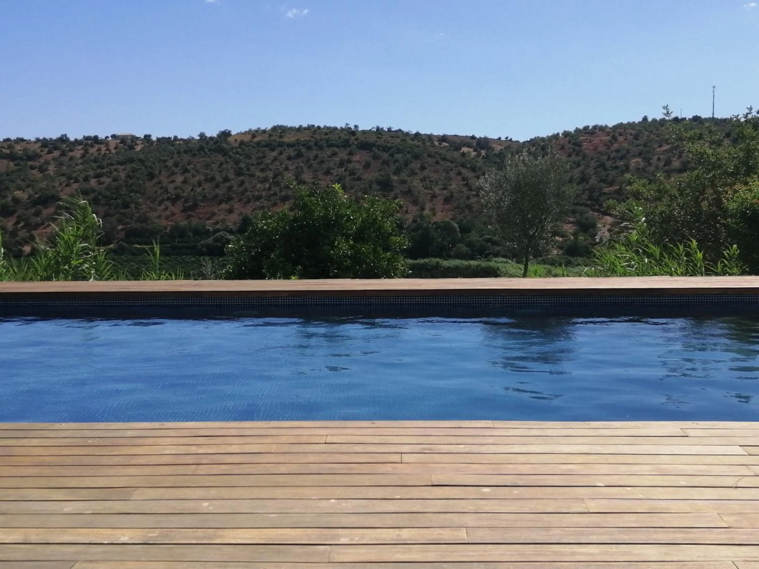 Pool view in Casa da Osga