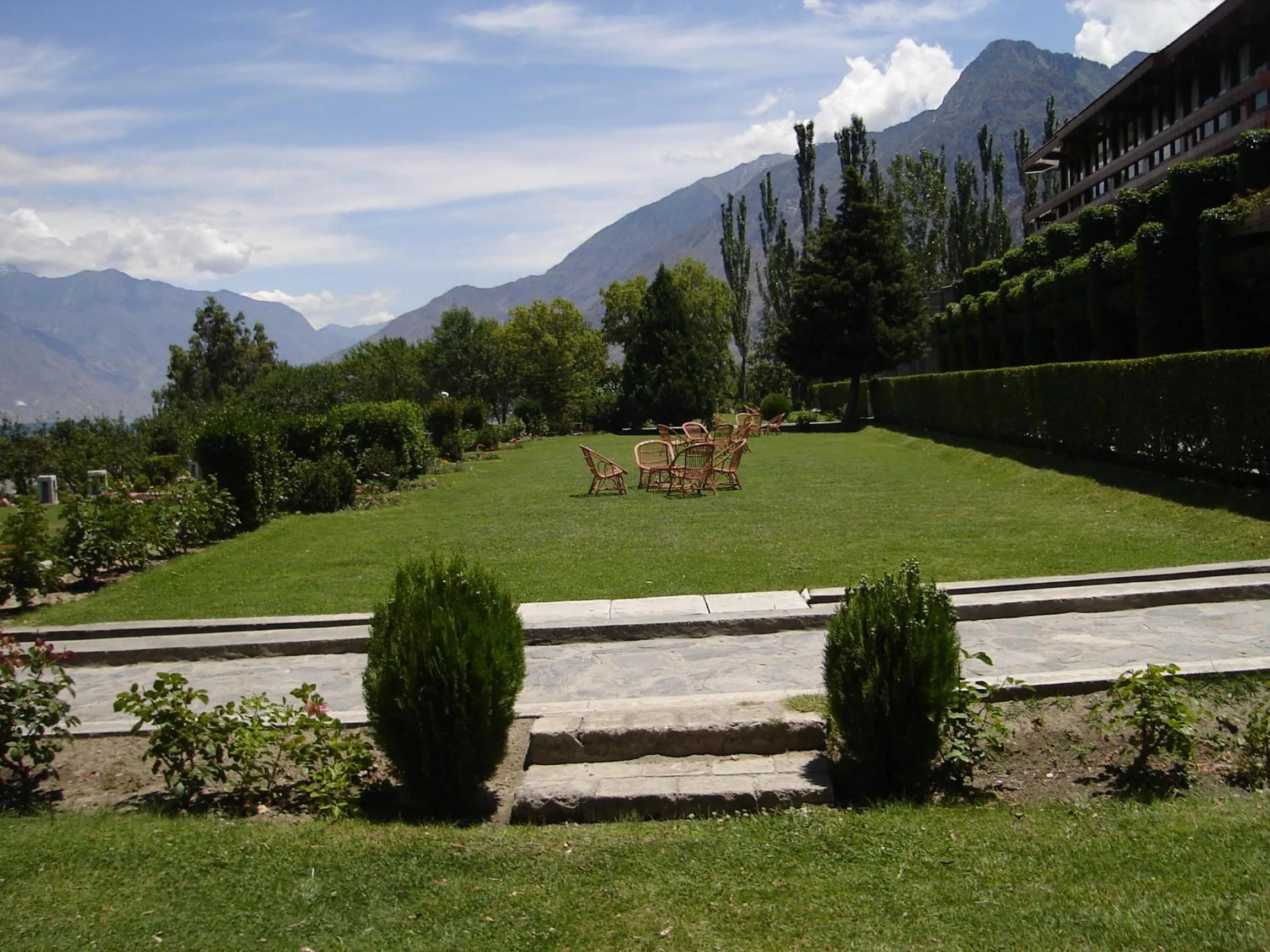 Garden in Gilgit Serena Hotel