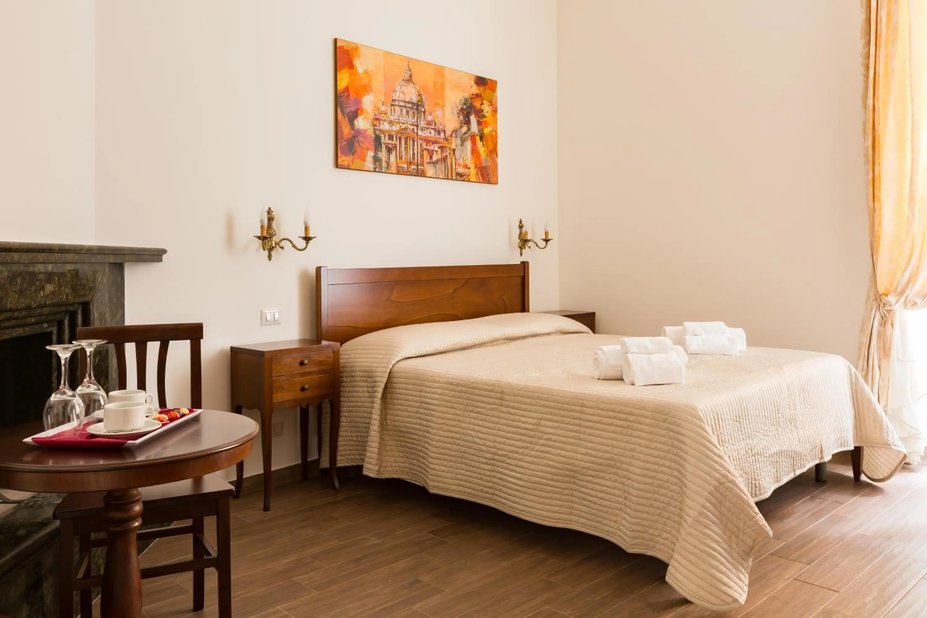 Decorative detail, Bed in Casa in Monti