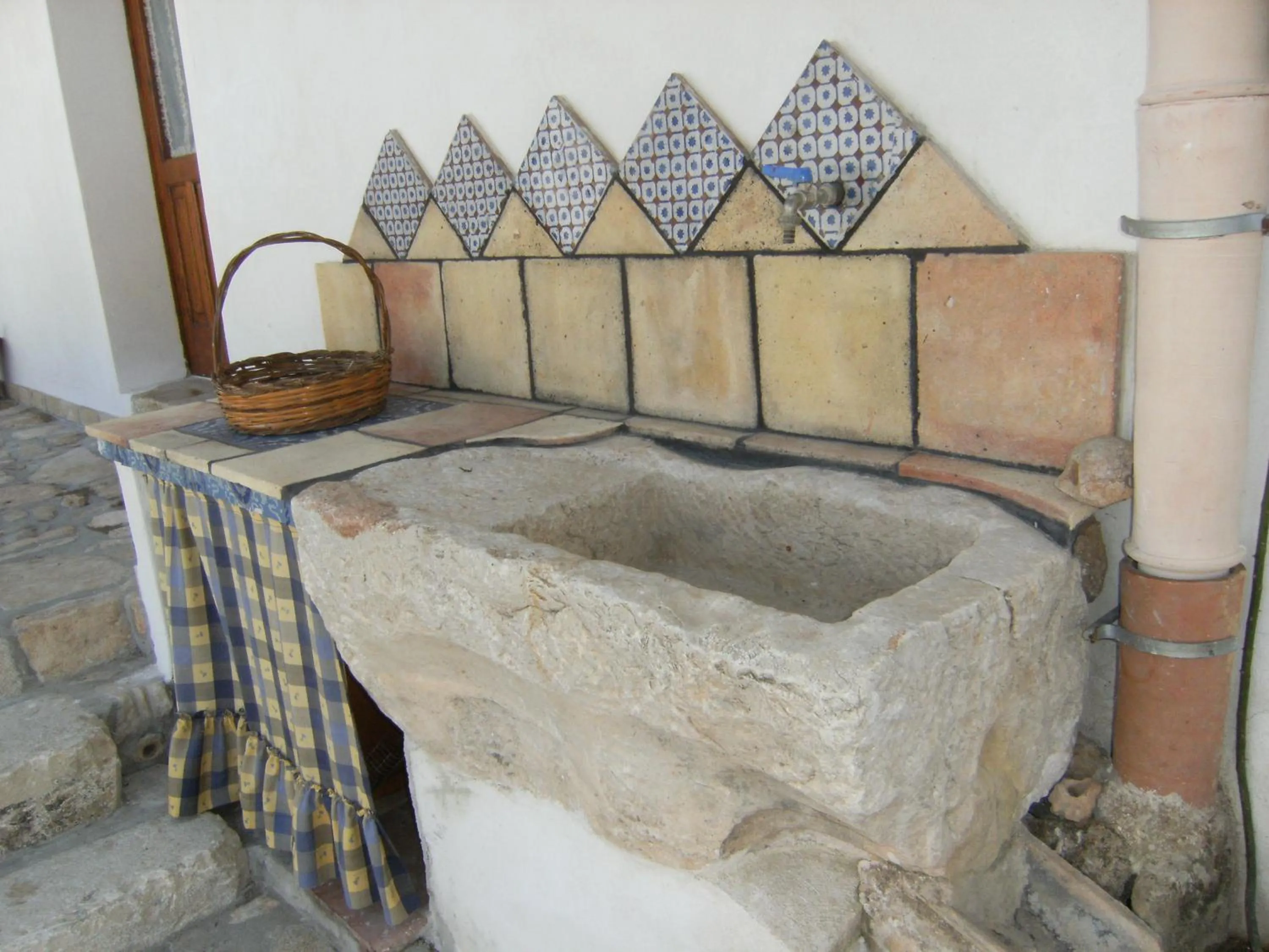 Decorative detail in Baglio Trinacria