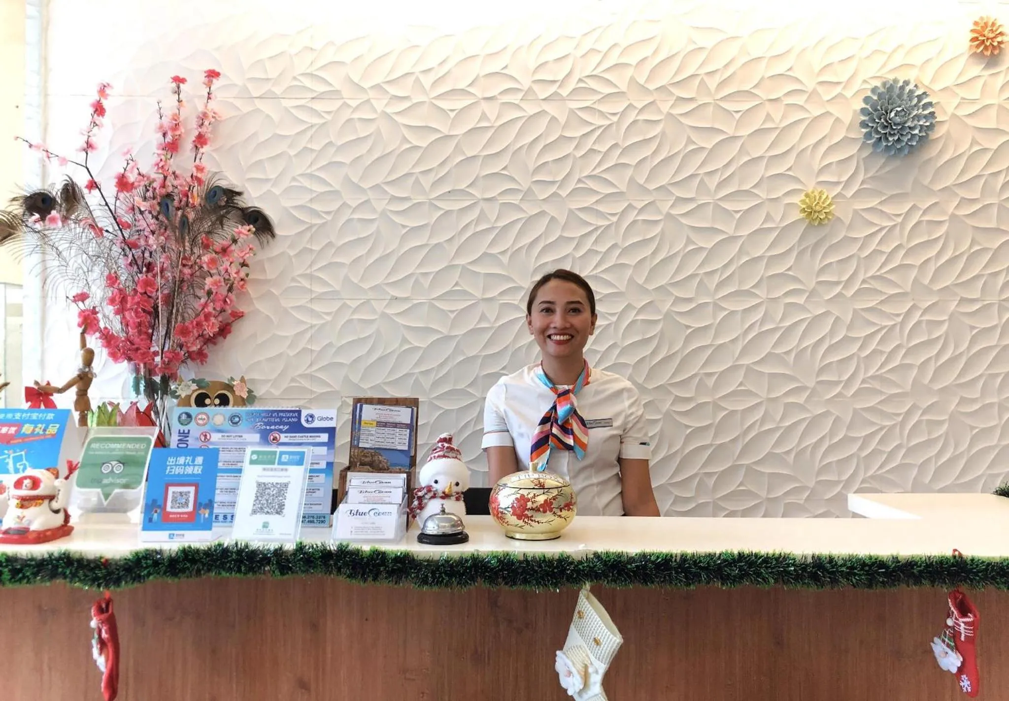 Lobby or reception in BLUE OCEAN BOUTIQUE HOTEL - Boracay Island