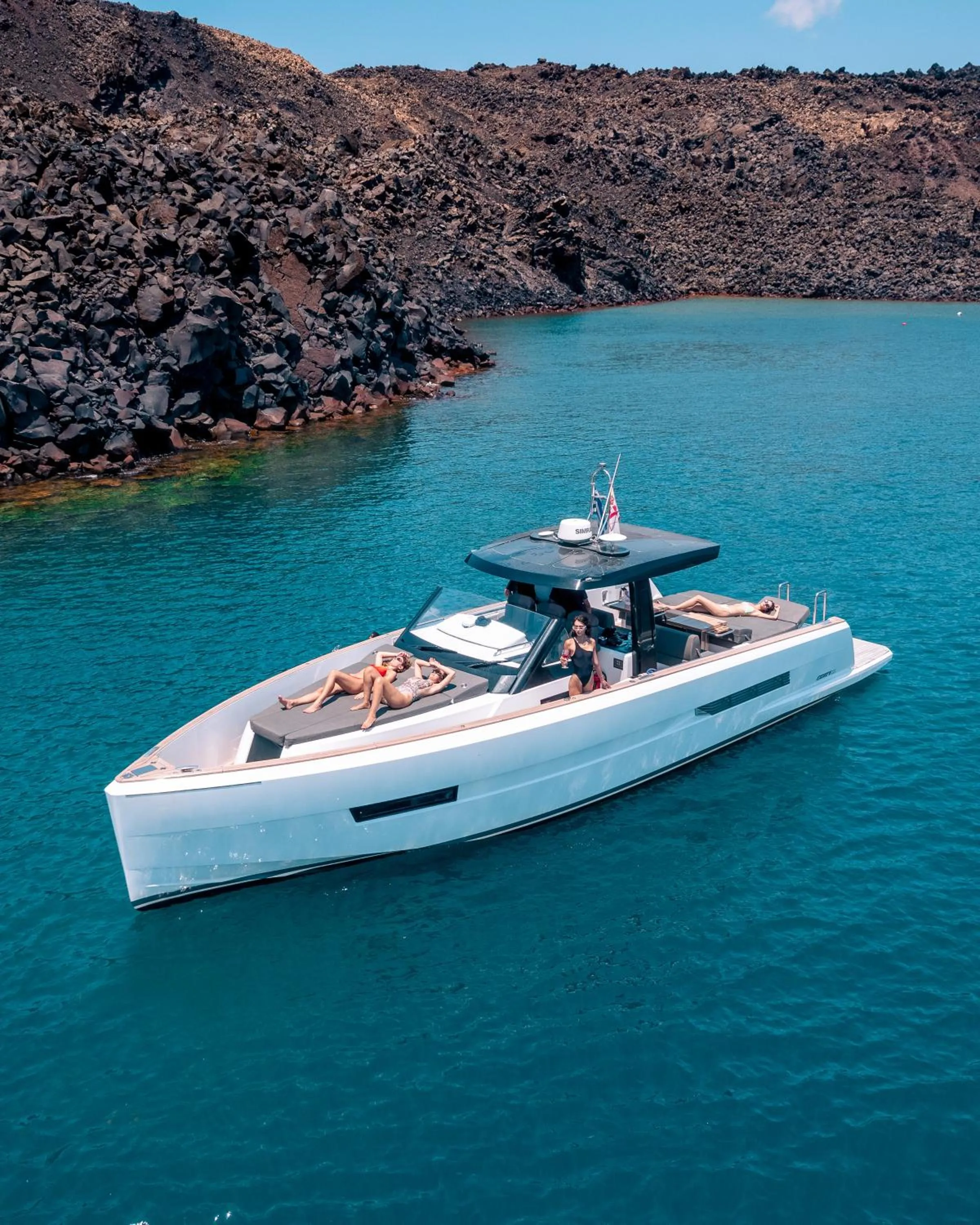 Natural landscape in Cavo Tagoo Santorini