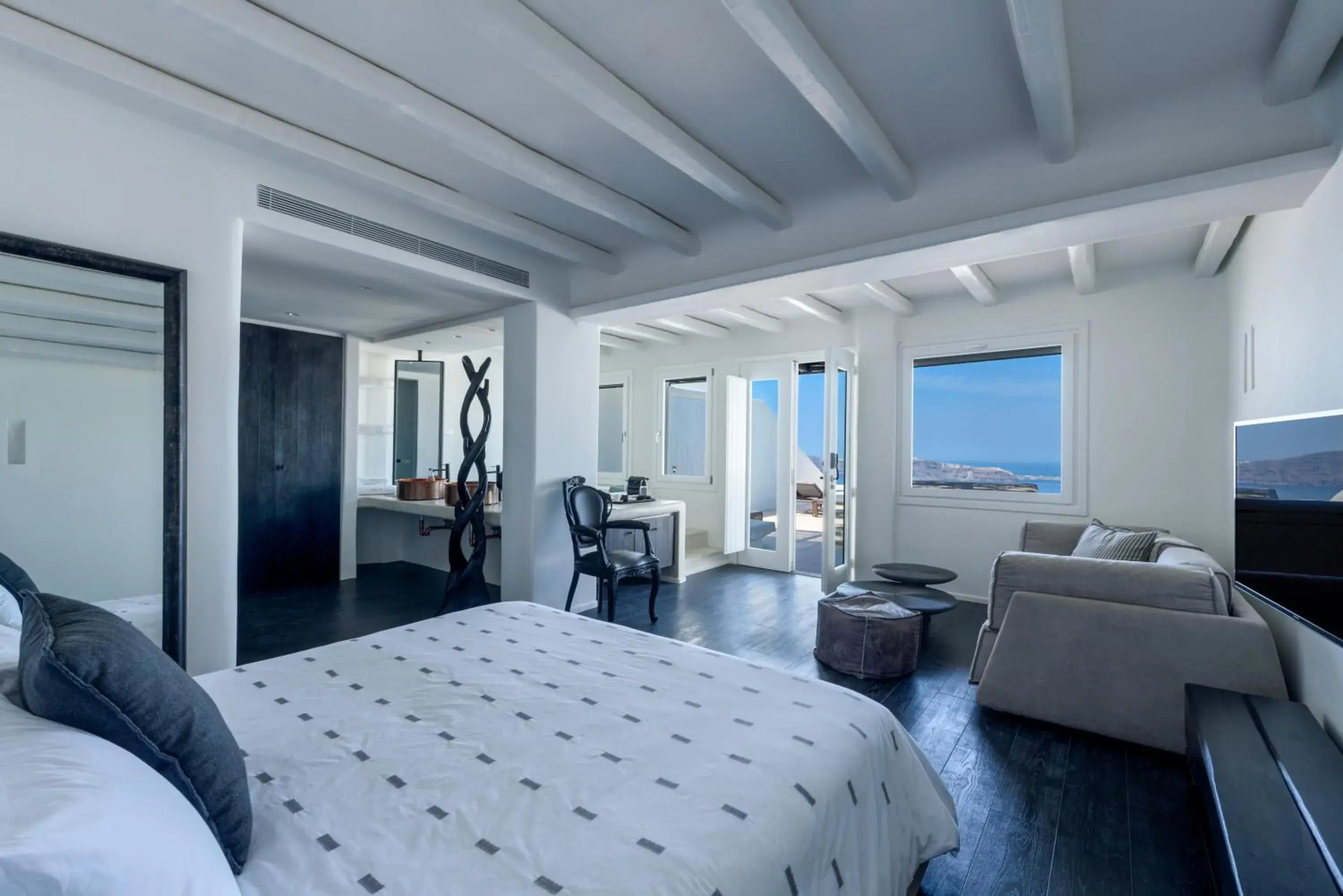 Bed in Cavo Tagoo Santorini Bed in Cavo Tagoo Santorini