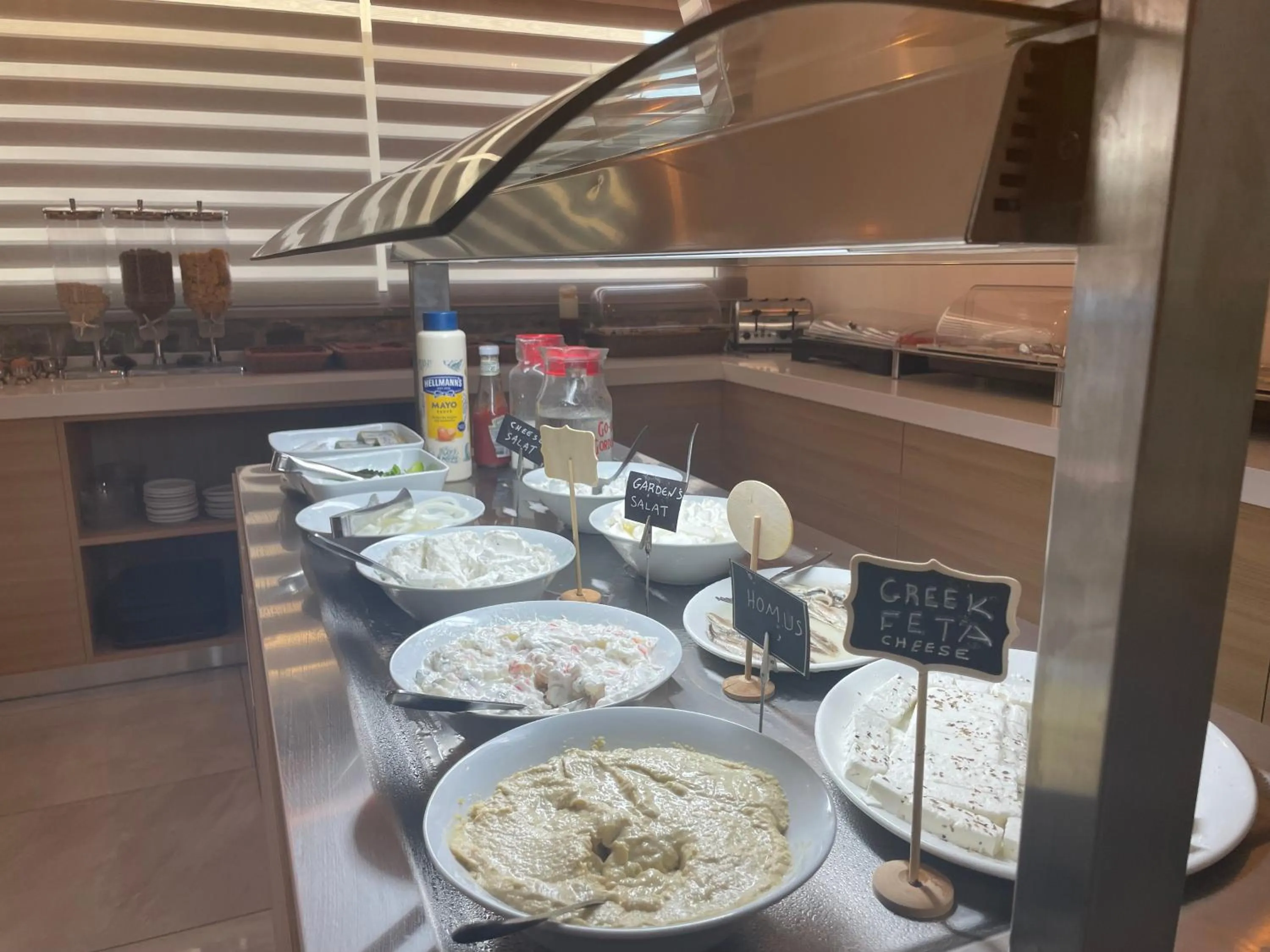 Buffet breakfast in Voula Hotel