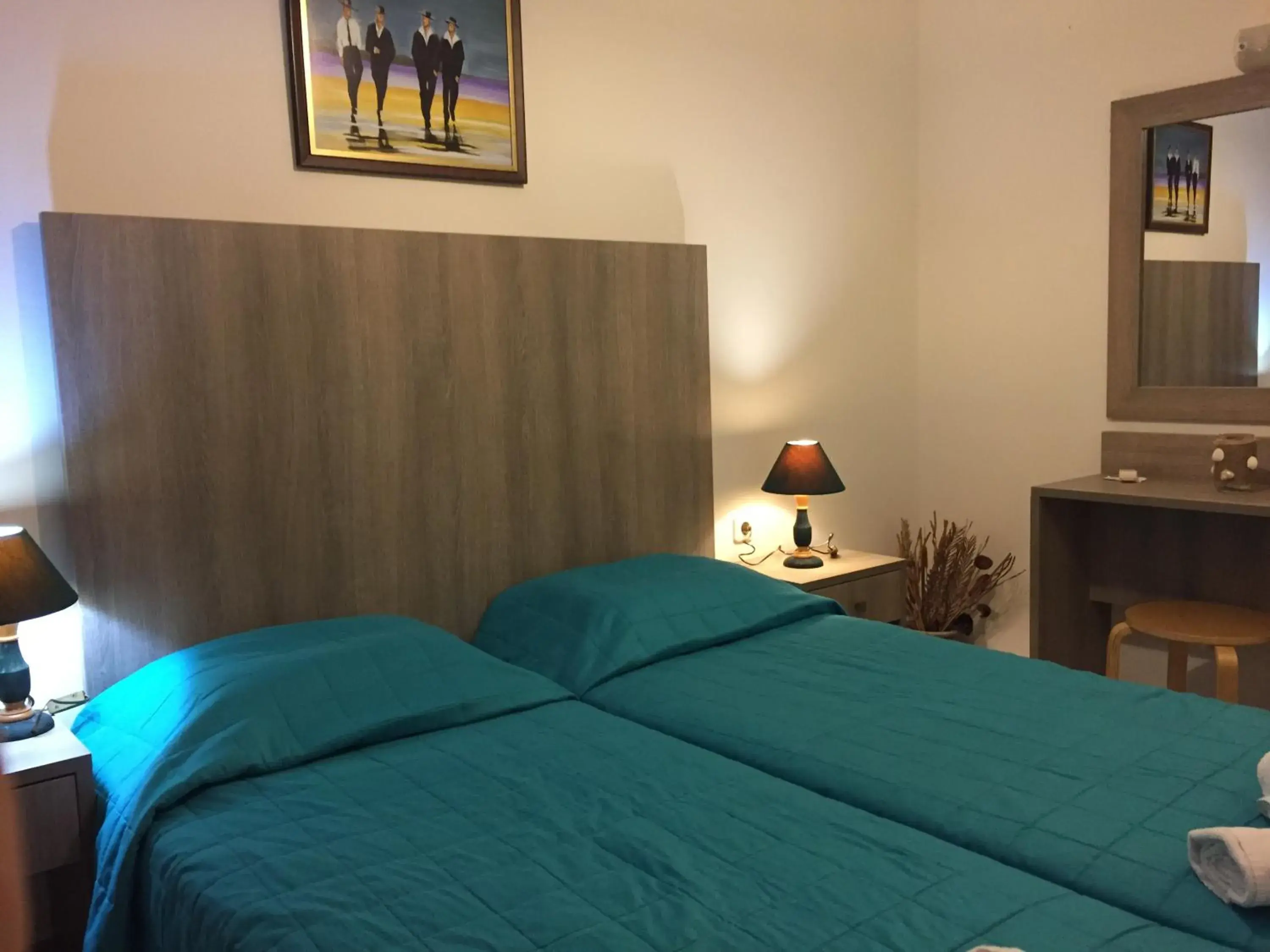 Bed in Voula Hotel Bed in Voula Hotel