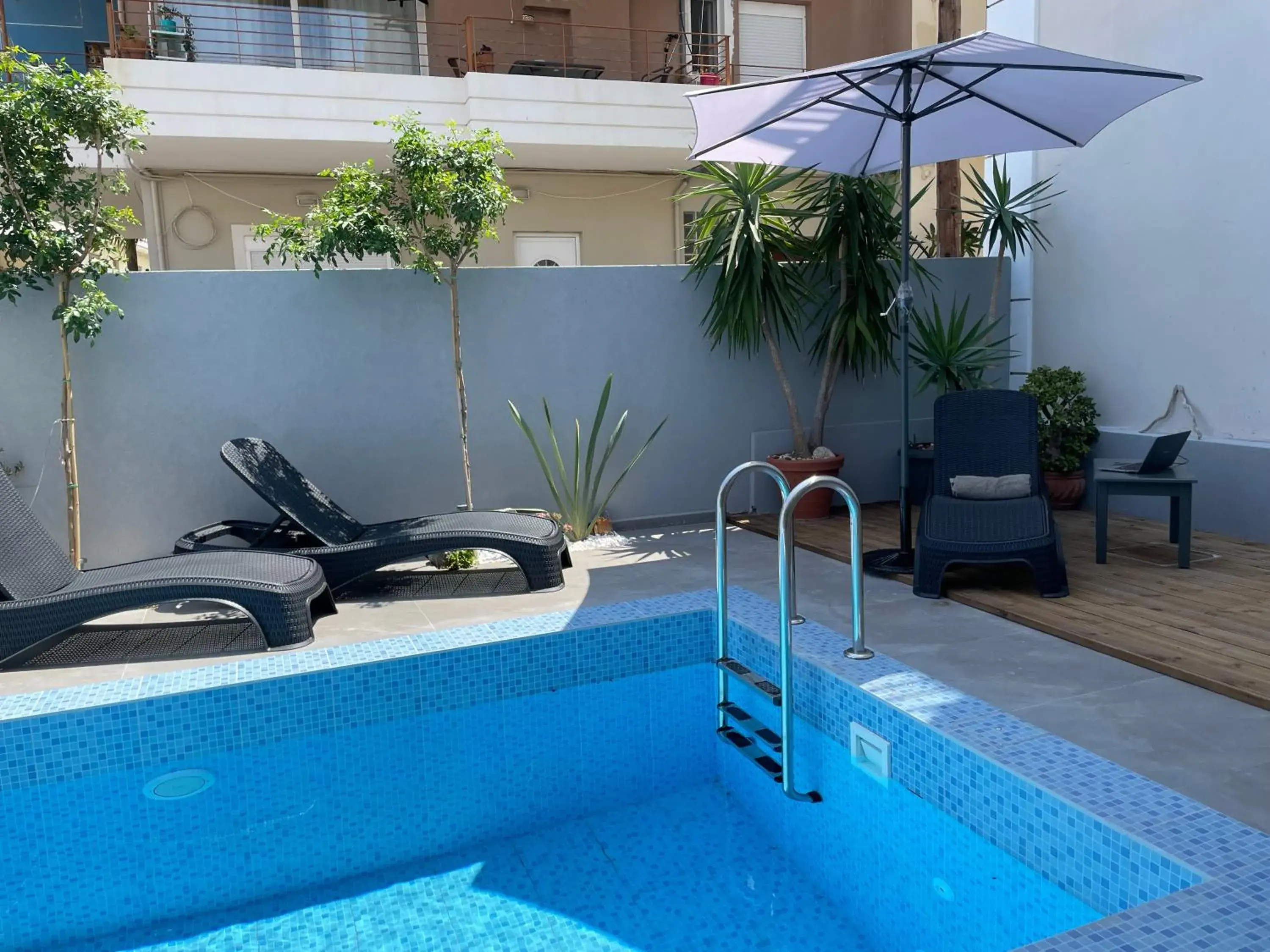 Pool view in Voula Hotel Pool view in Voula Hotel