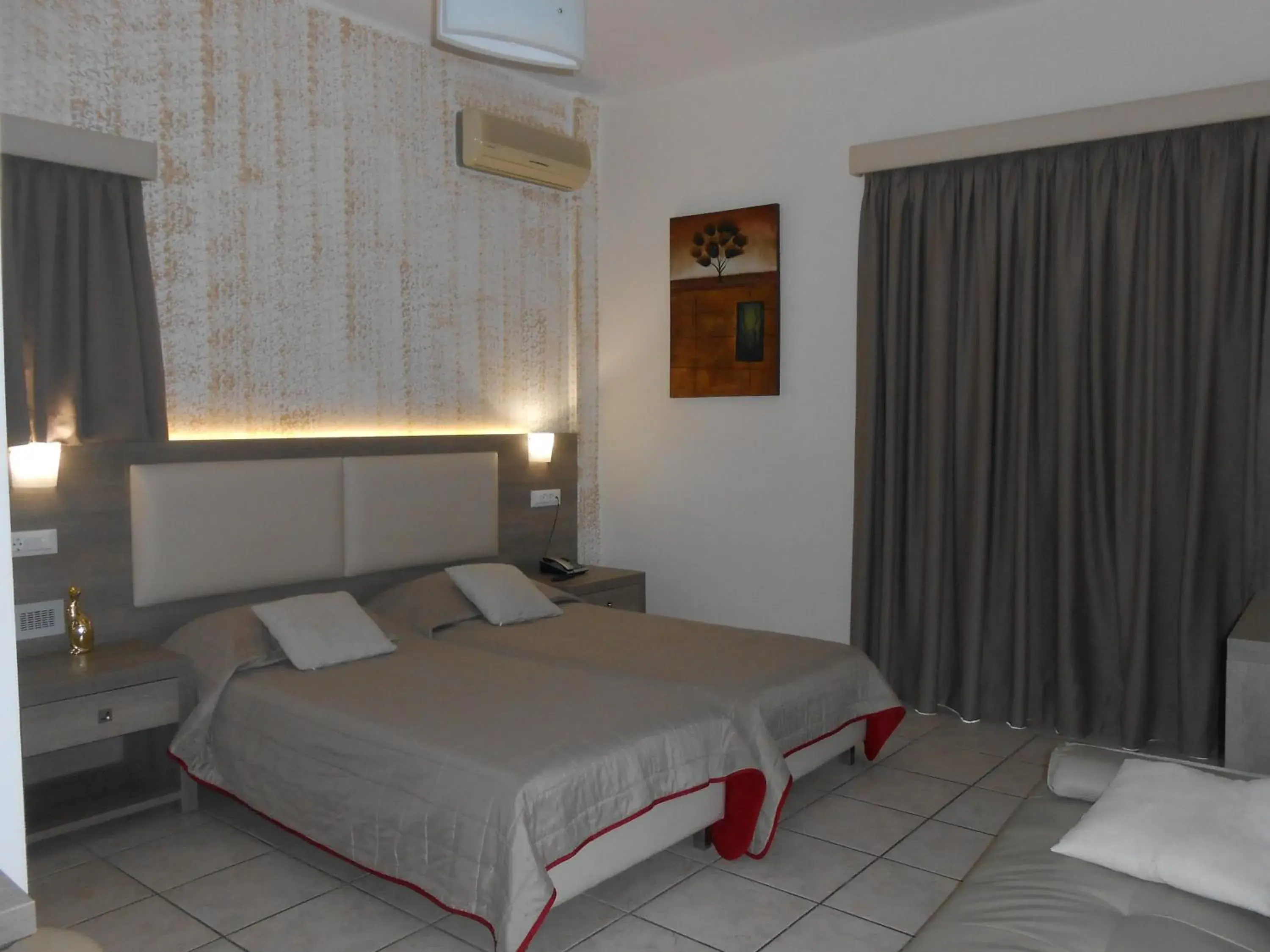 Bedroom, Bed in Voula Hotel Bedroom, Bed in Voula Hotel