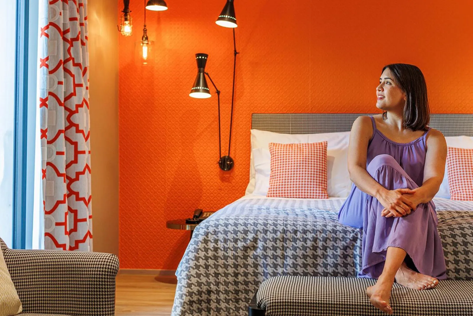 Bed in Art Hotel Riposo