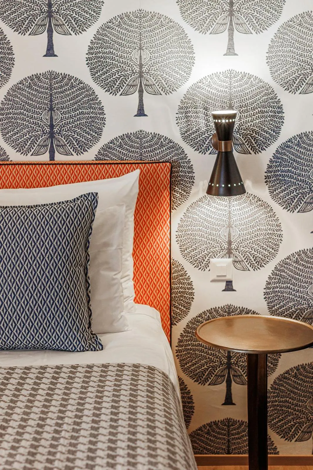 Bed in Art Hotel Riposo