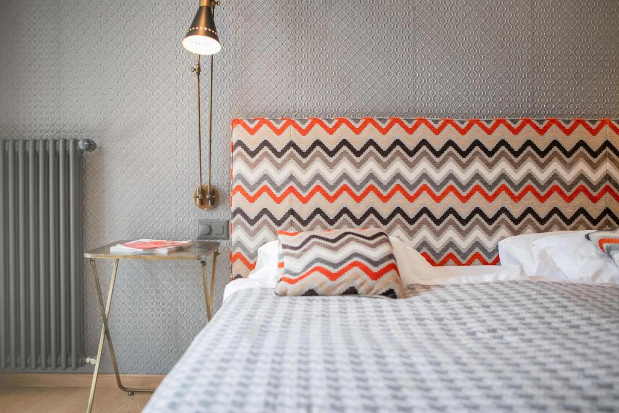 Bed in Art Hotel Riposo