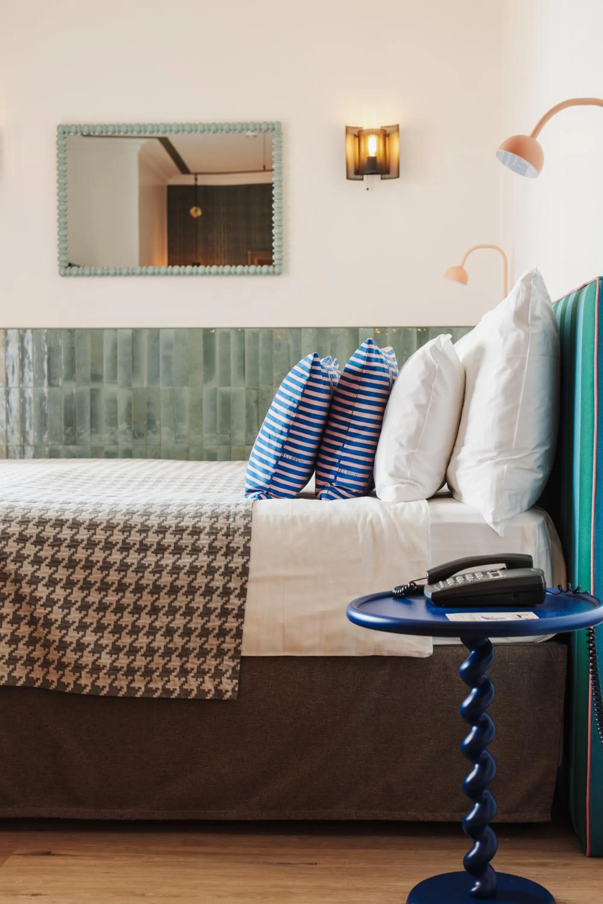 Bed in Art Hotel Riposo