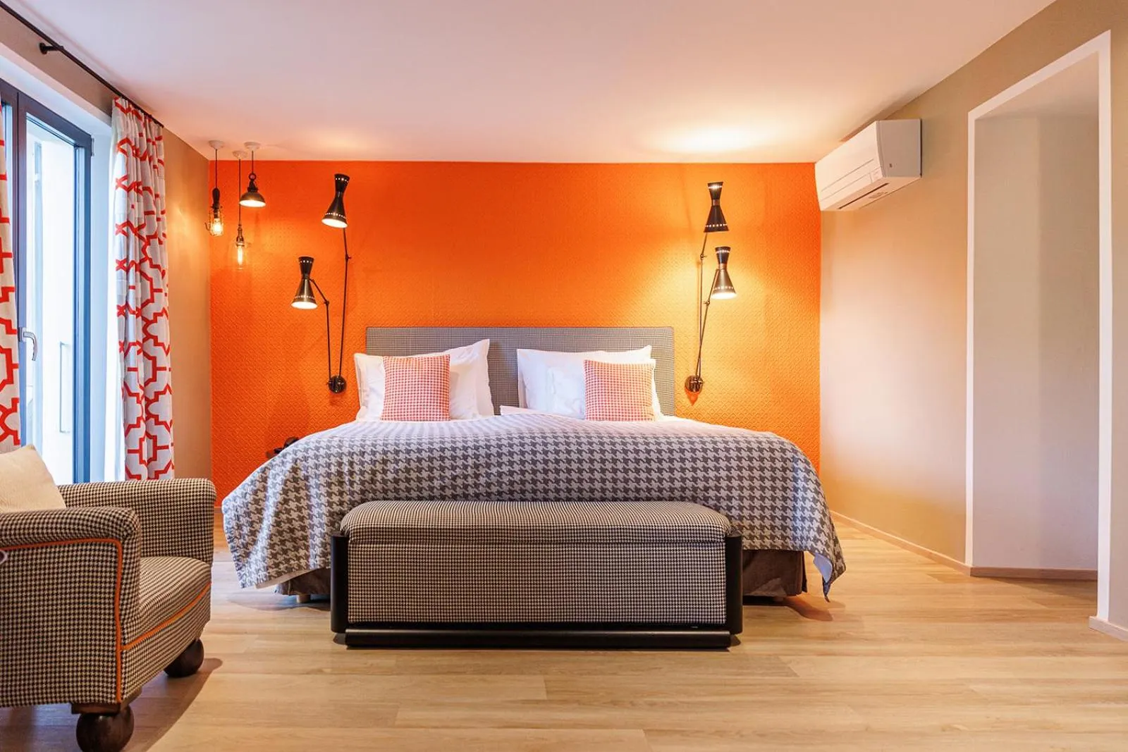 Bed in Art Hotel Riposo