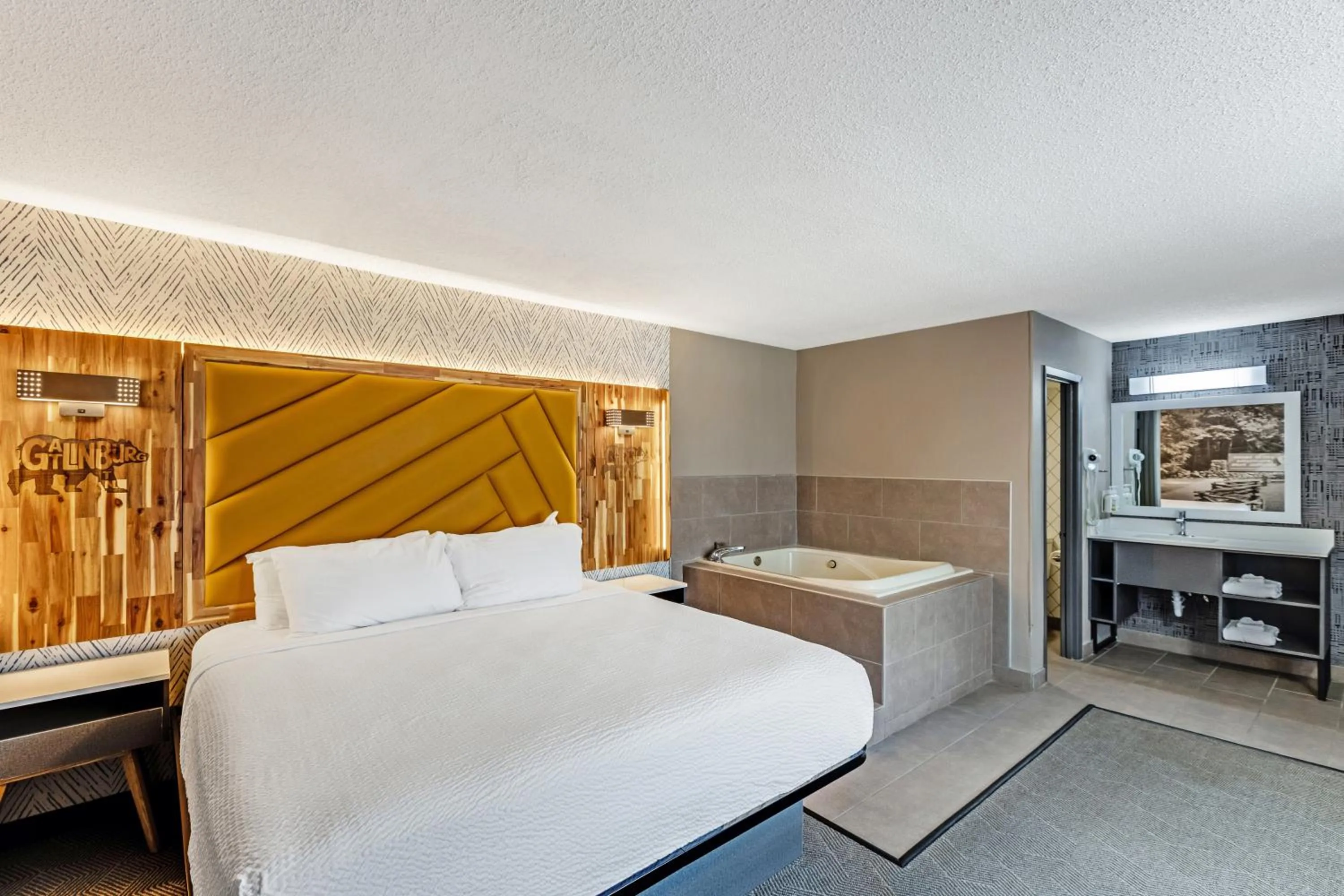 Bed in The Wander Hotel