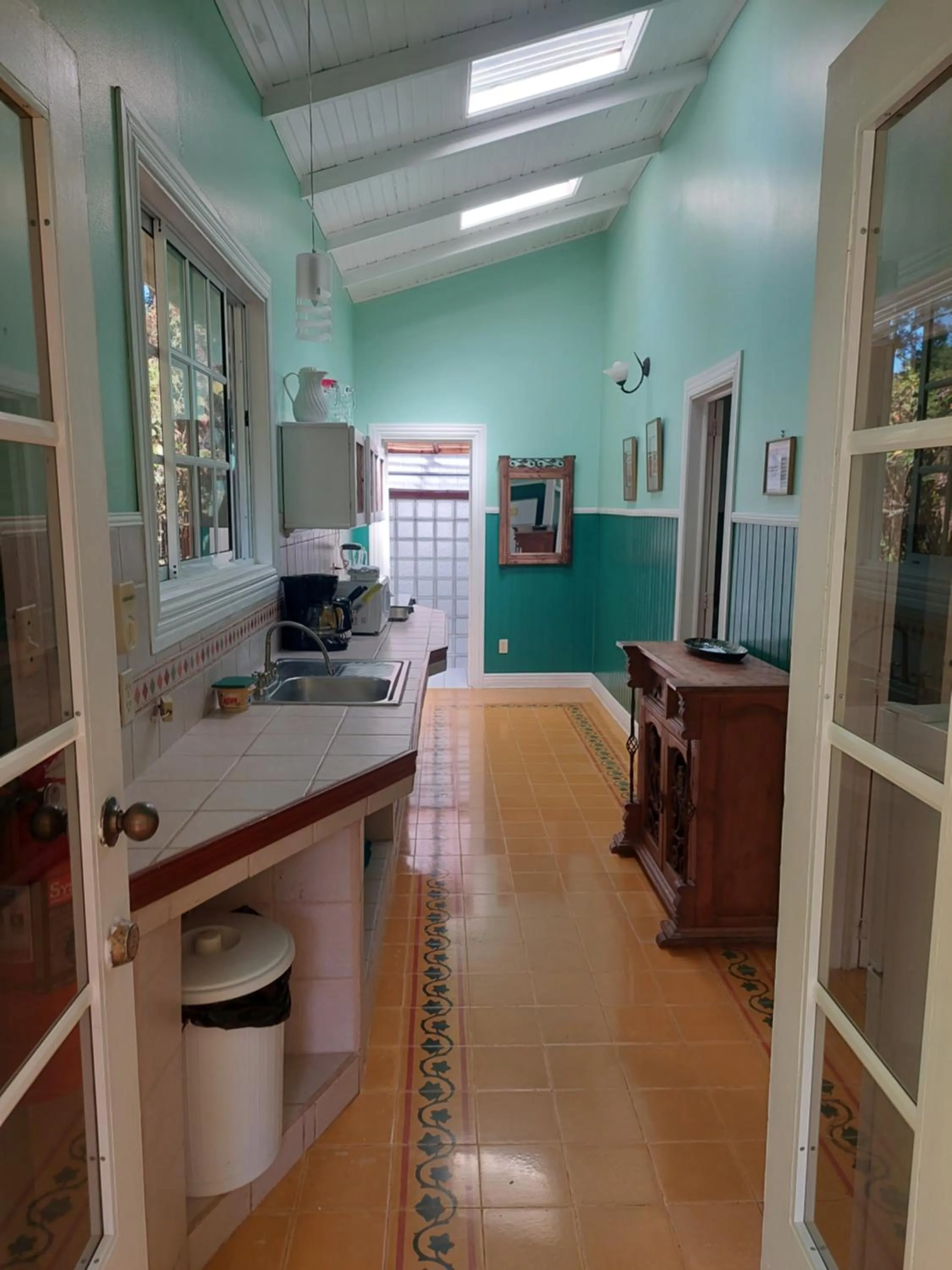 kitchen in Playa Negra Guesthouse