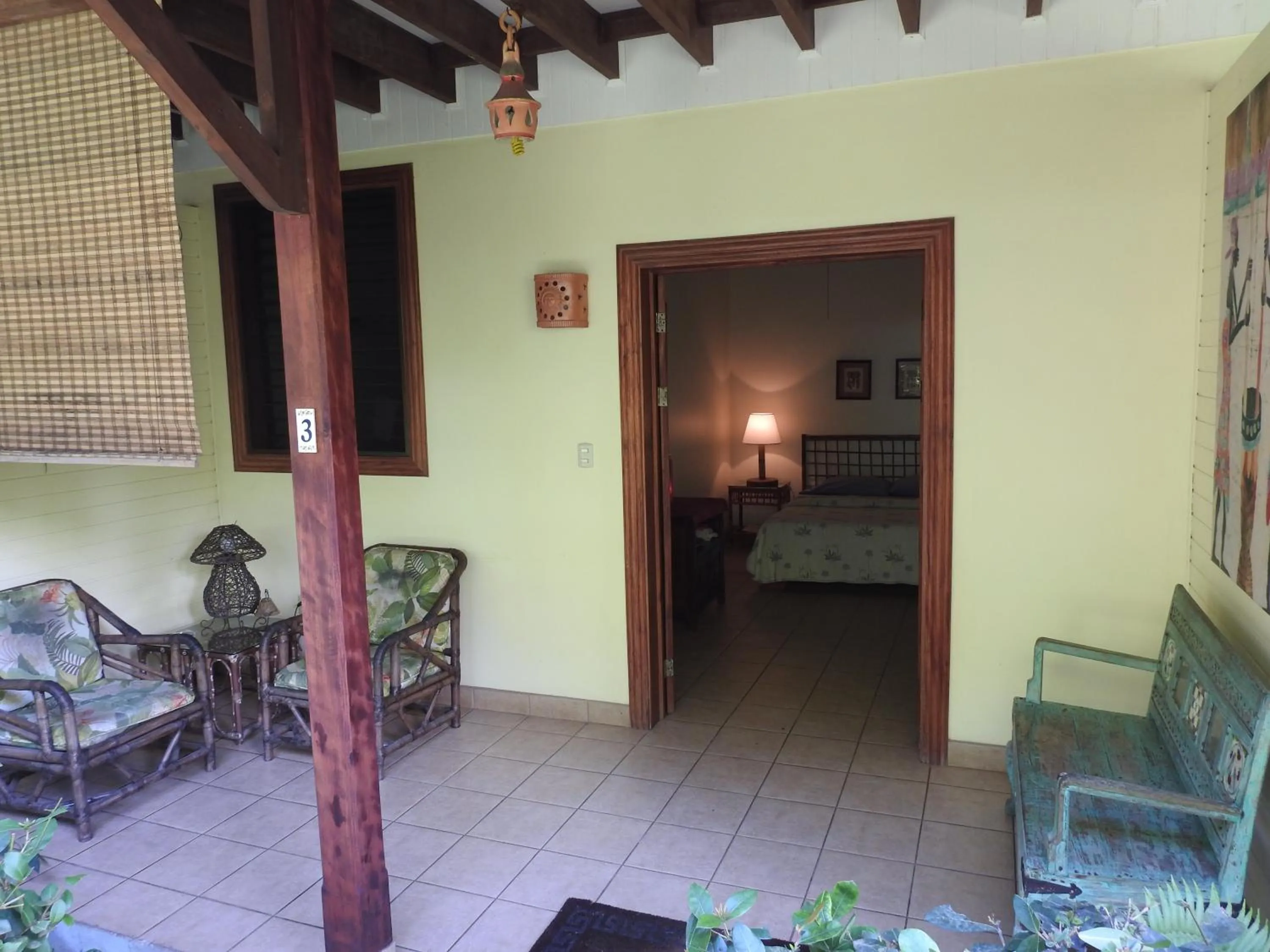 Patio in Playa Negra Guesthouse