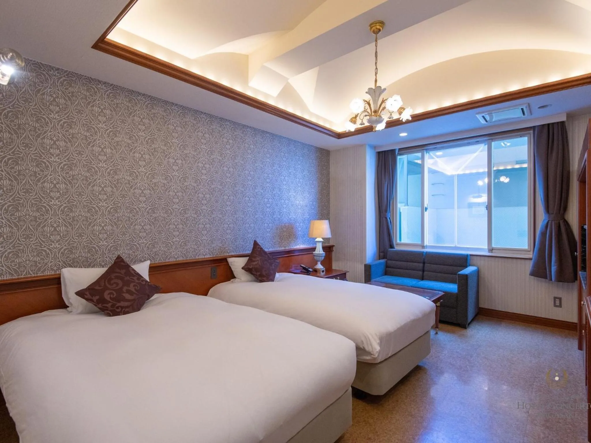 Photo of the whole room, Bed in Hotel Concerto Nagasaki