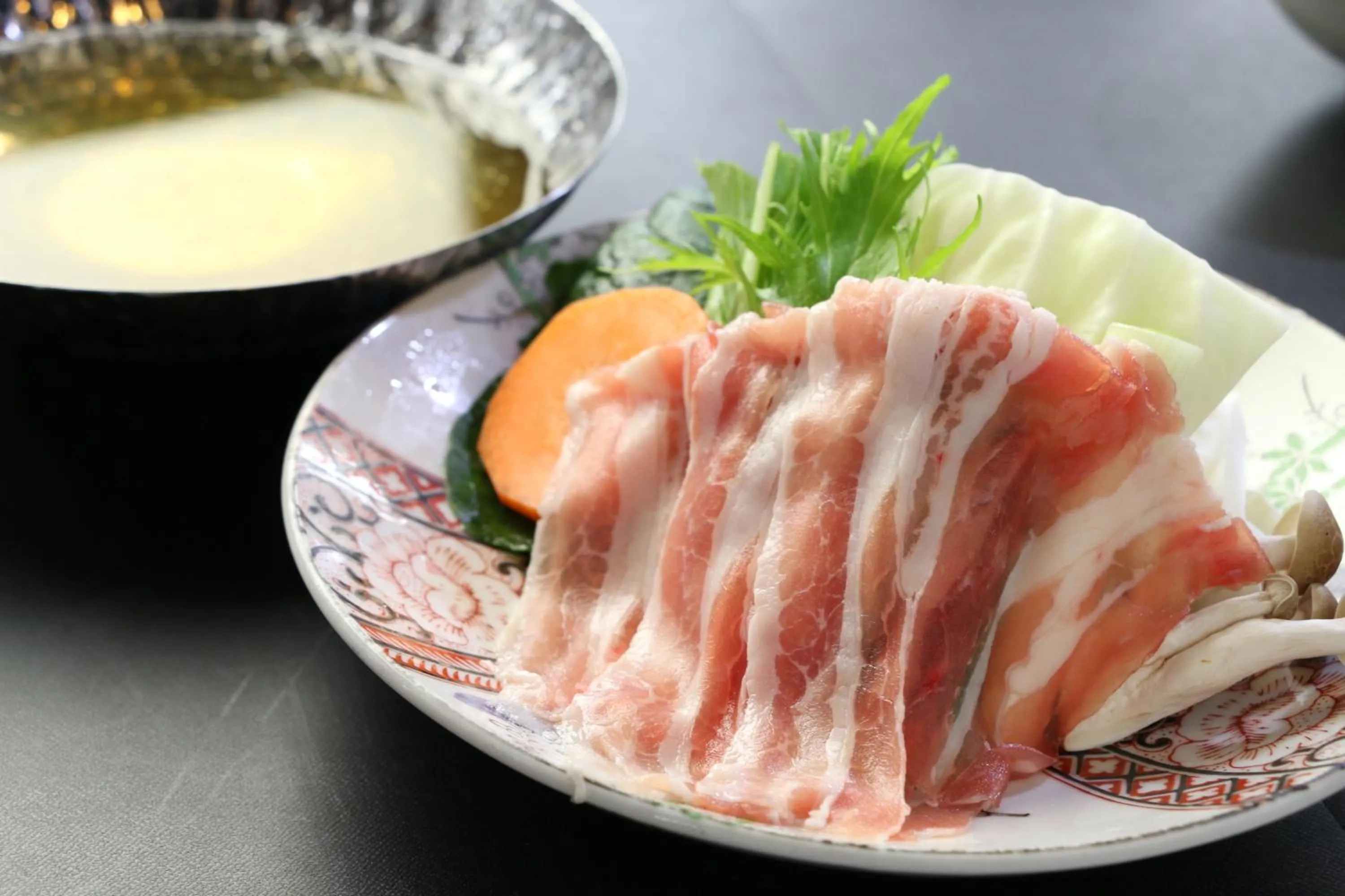 Food close-up in Minshuku Asogen