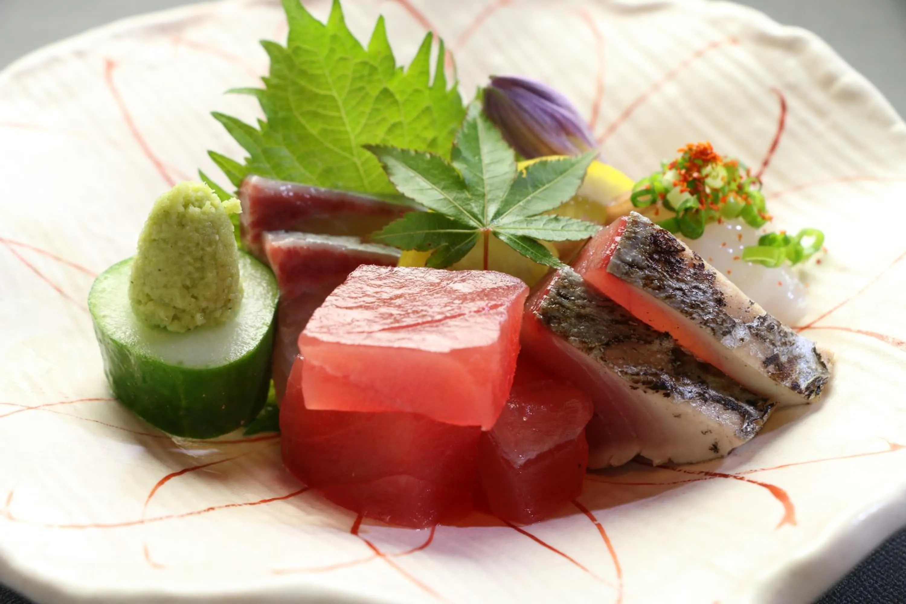 Food close-up in Minshuku Asogen