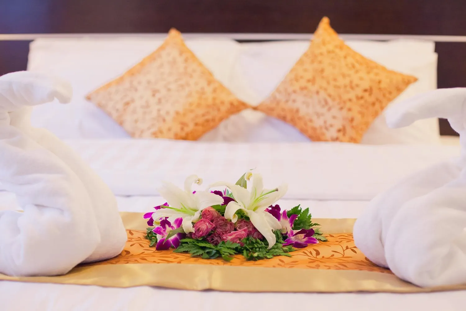 Bed in Lux Family Villas Krabi Ao Nang