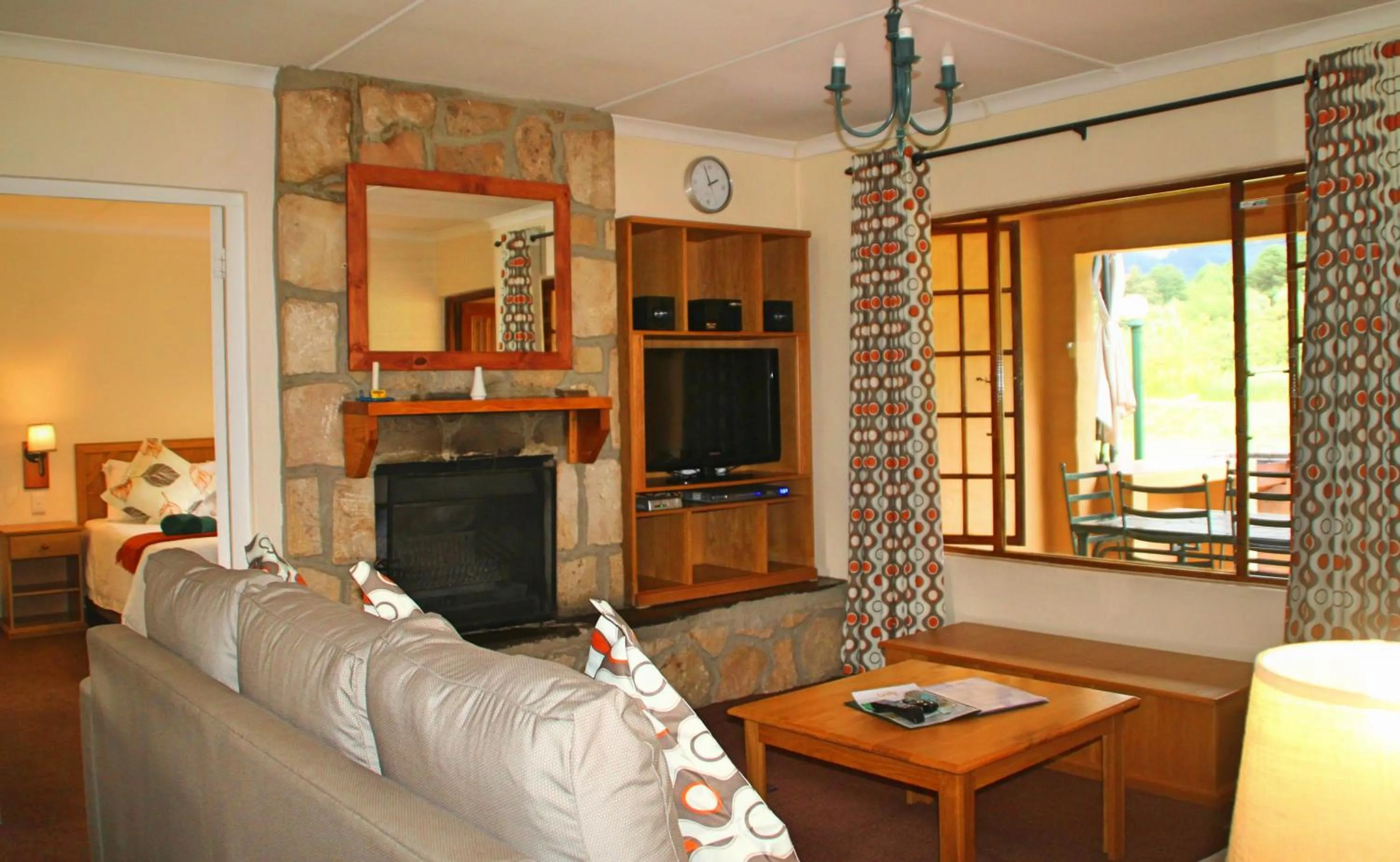 Living room in Gooderson Leisure Riverbend Chalets Self Catering and Timeshare Gold Crown Resort