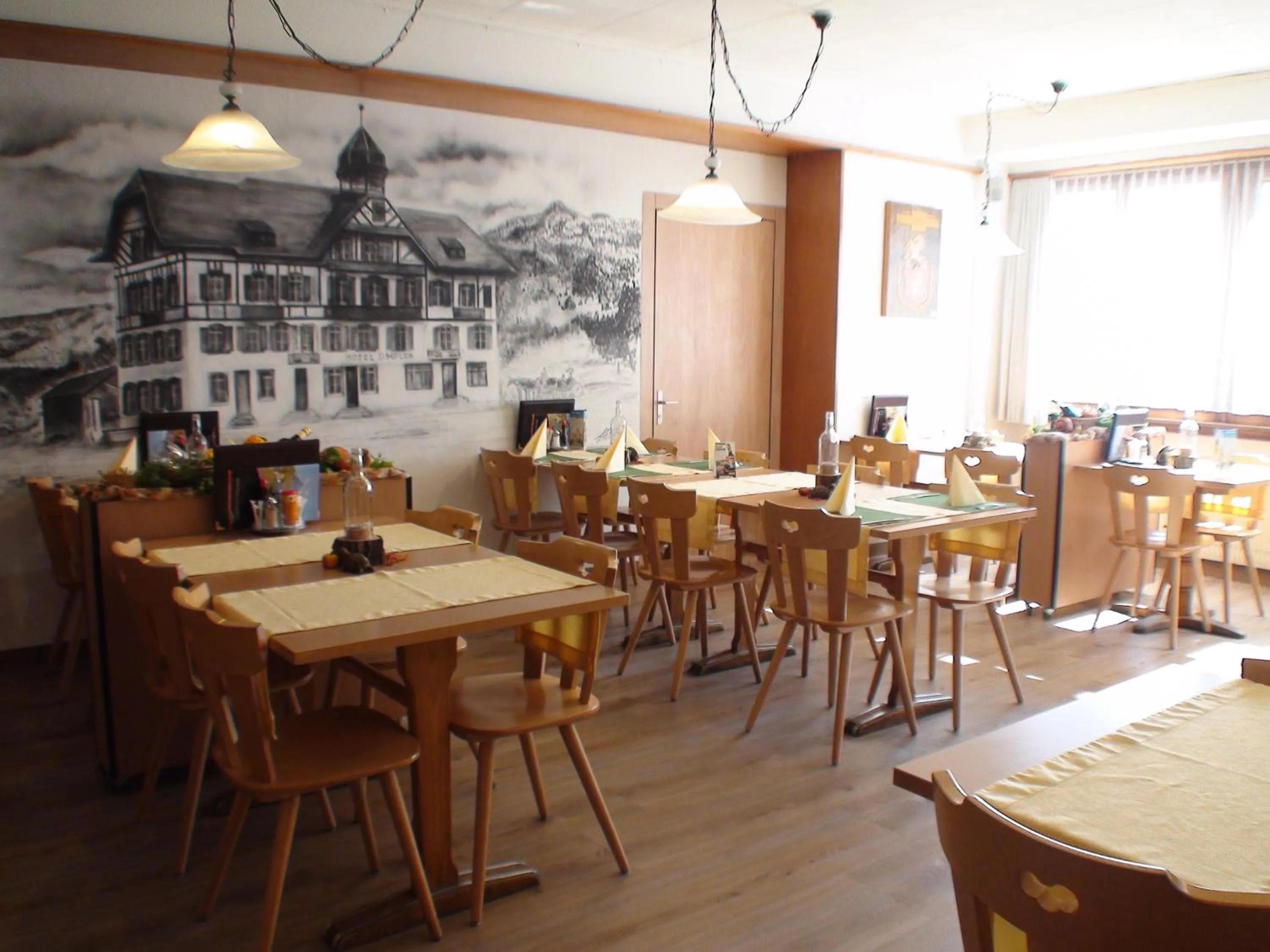 Restaurant/places to eat in Hotel Restaurant Simplon
