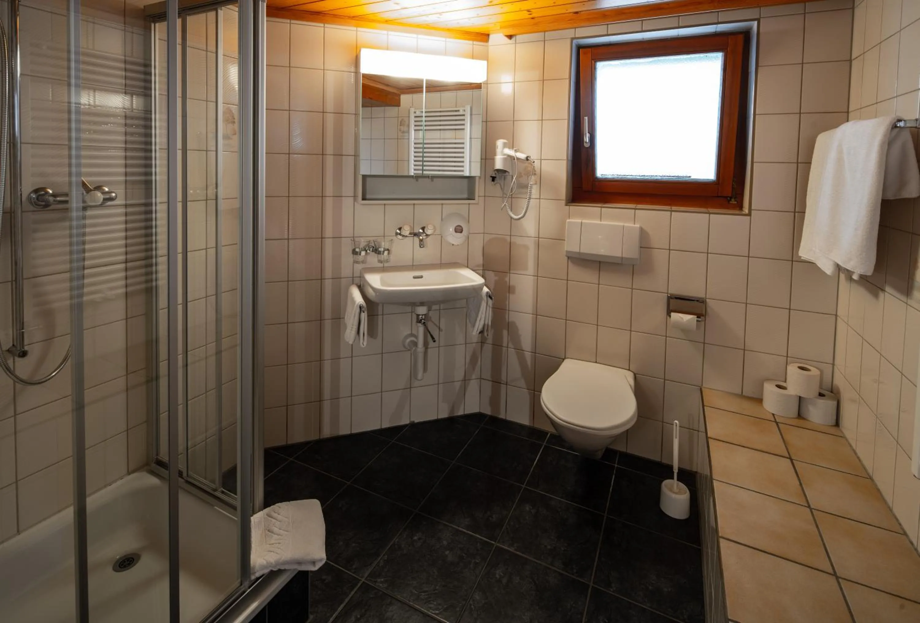 Shower in Hotel Restaurant Simplon