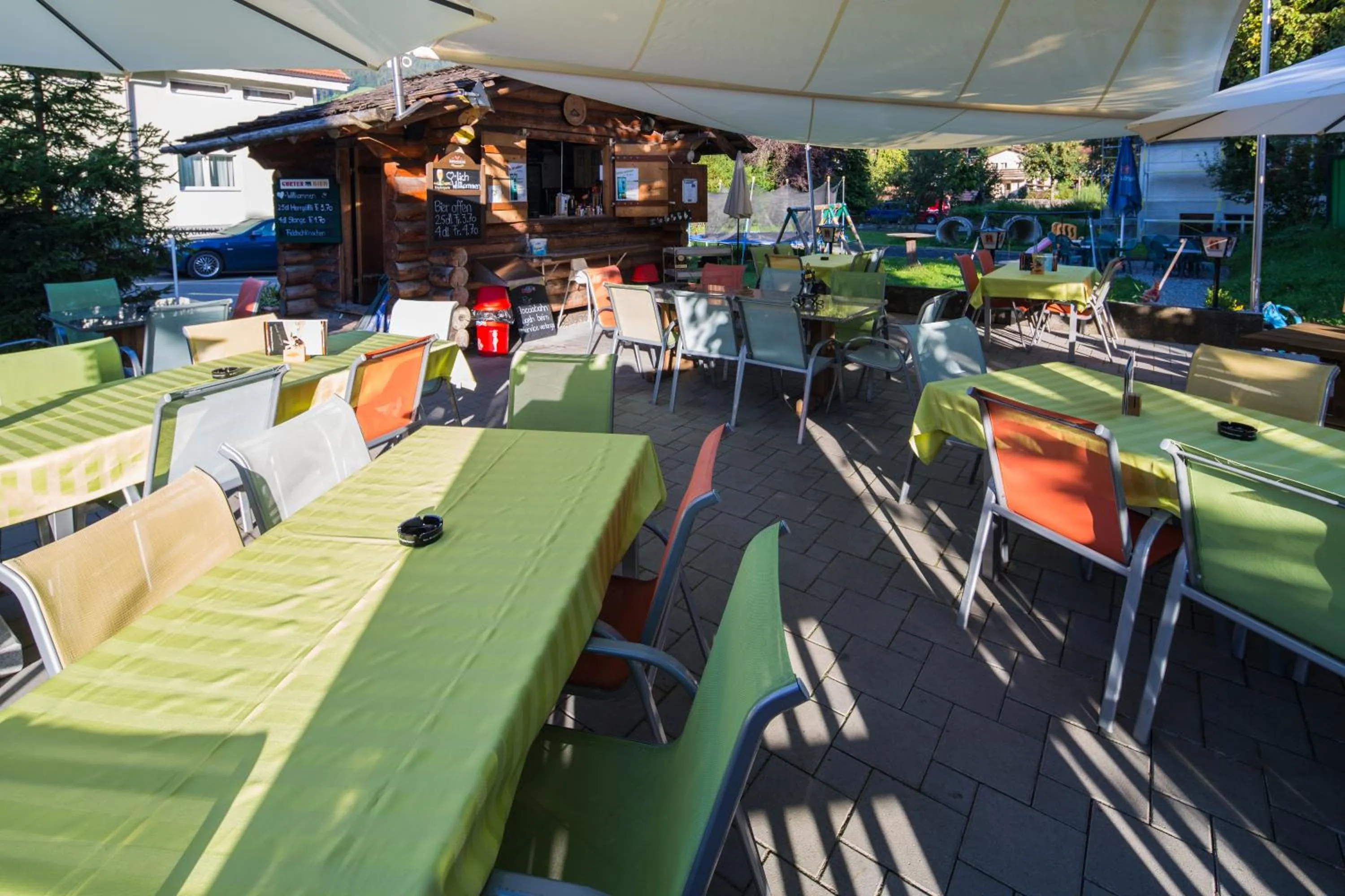 Garden in Hotel Restaurant Simplon