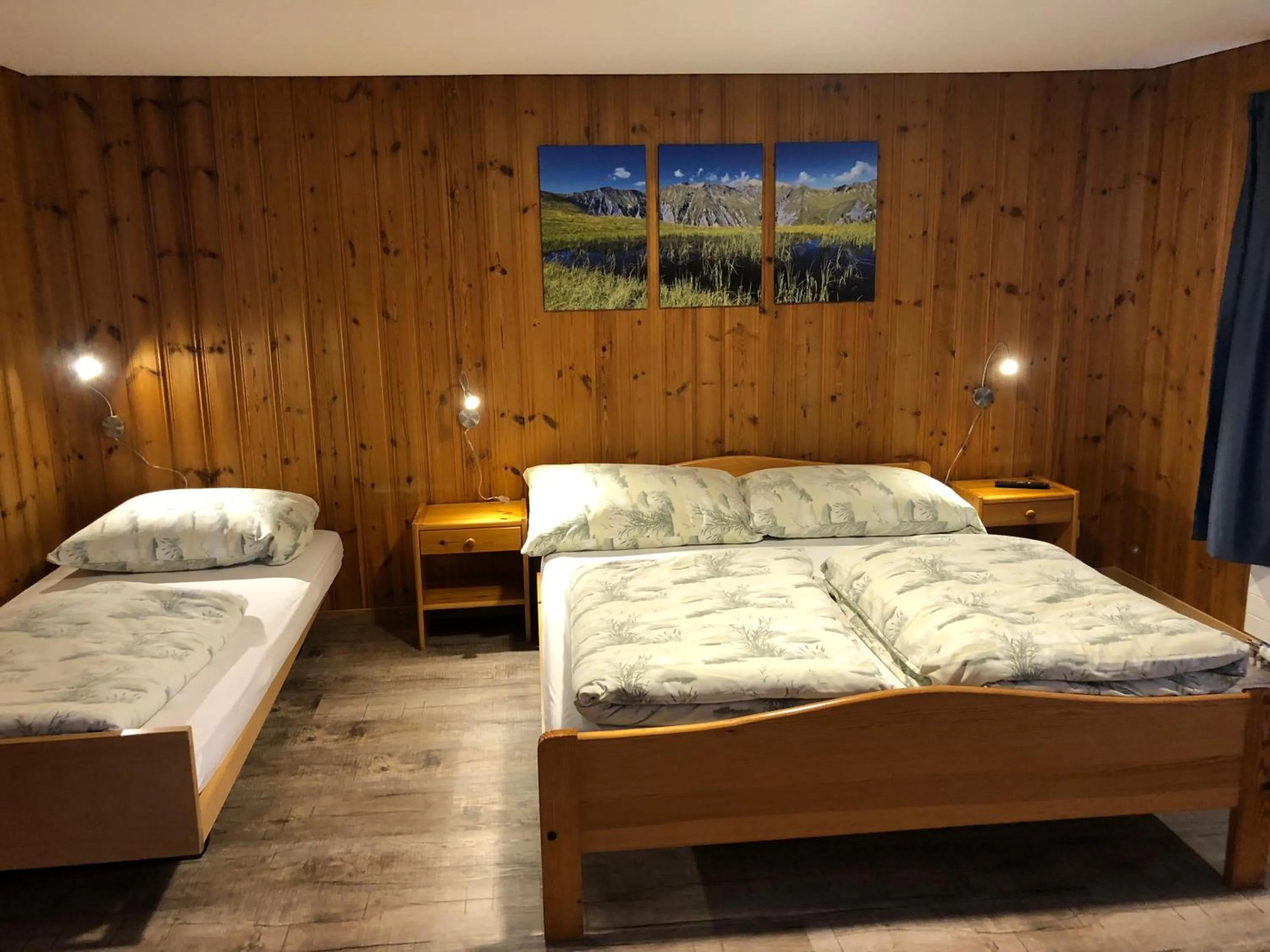 Bed in Hotel Restaurant Simplon