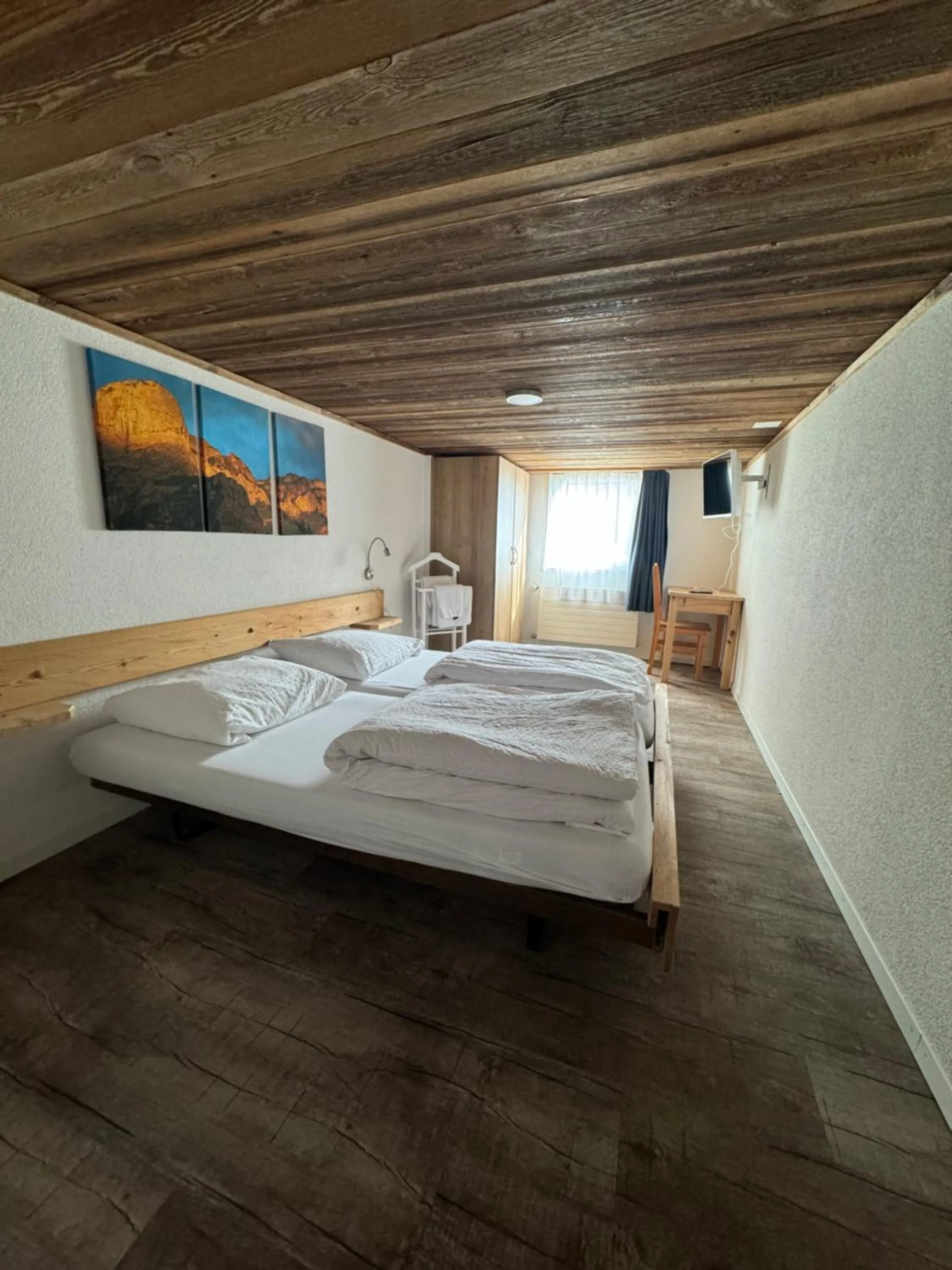 Bed in Hotel Restaurant Simplon