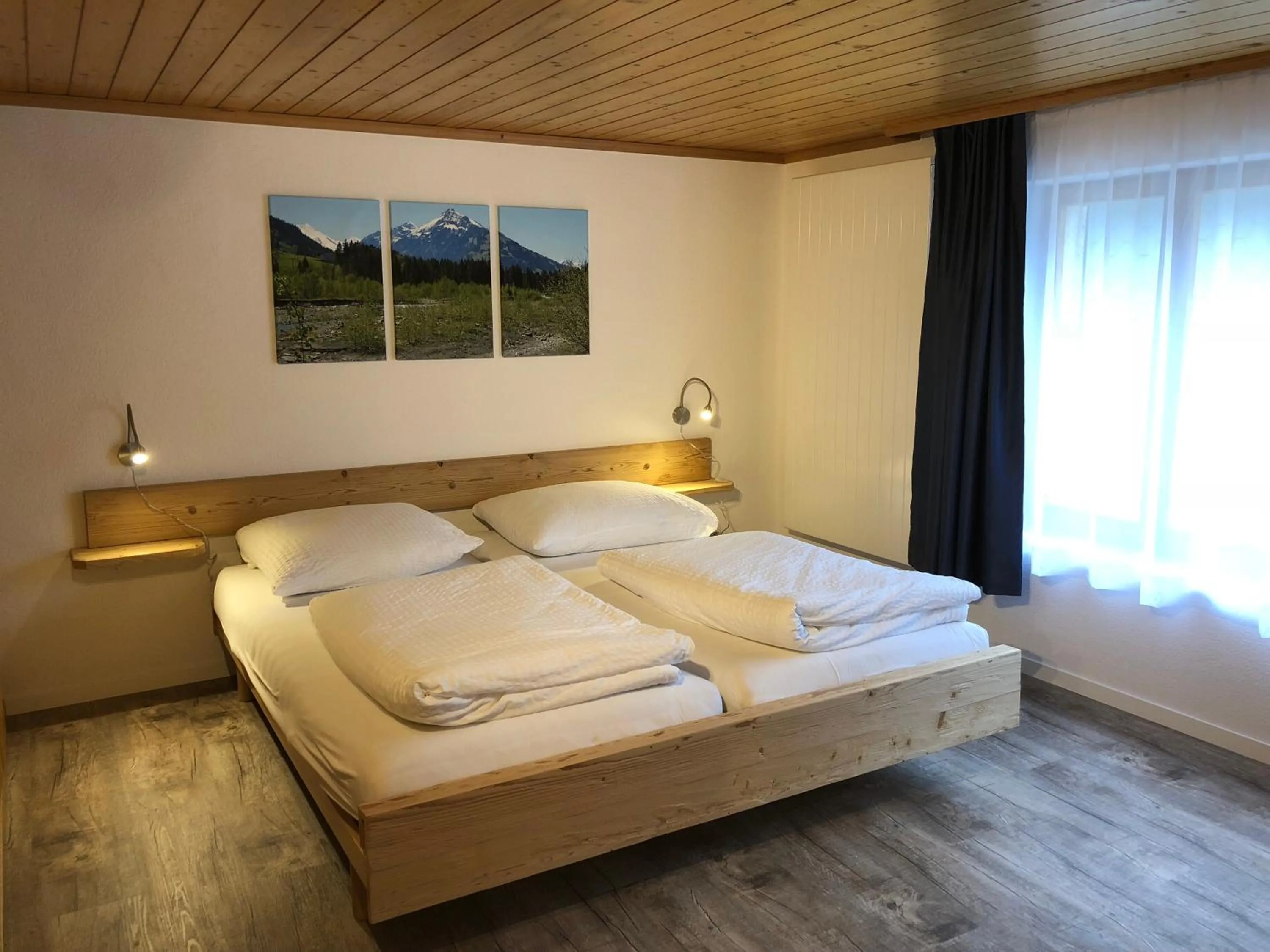 Bed in Hotel Restaurant Simplon