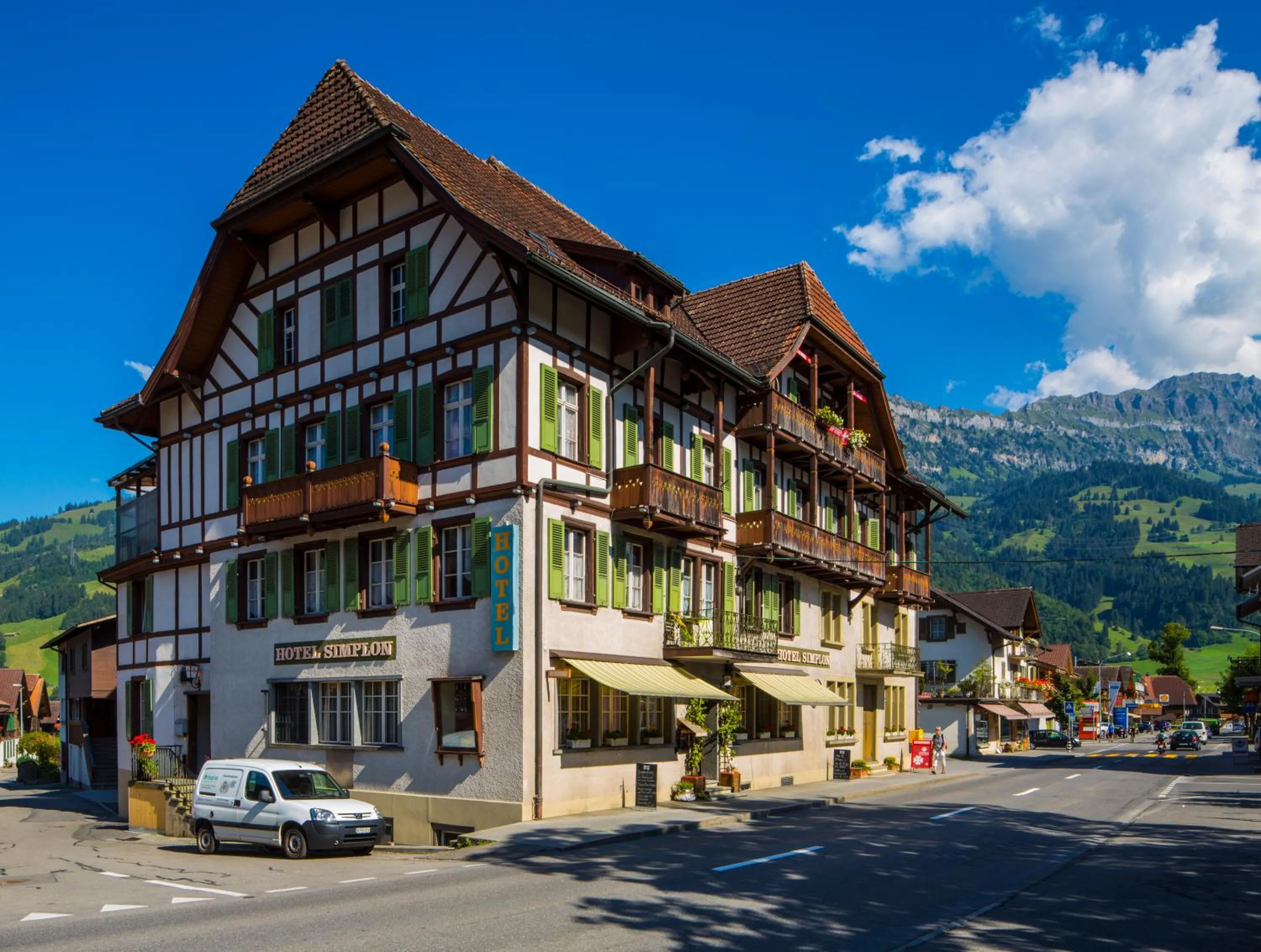 Facade/entrance in Hotel Restaurant Simplon