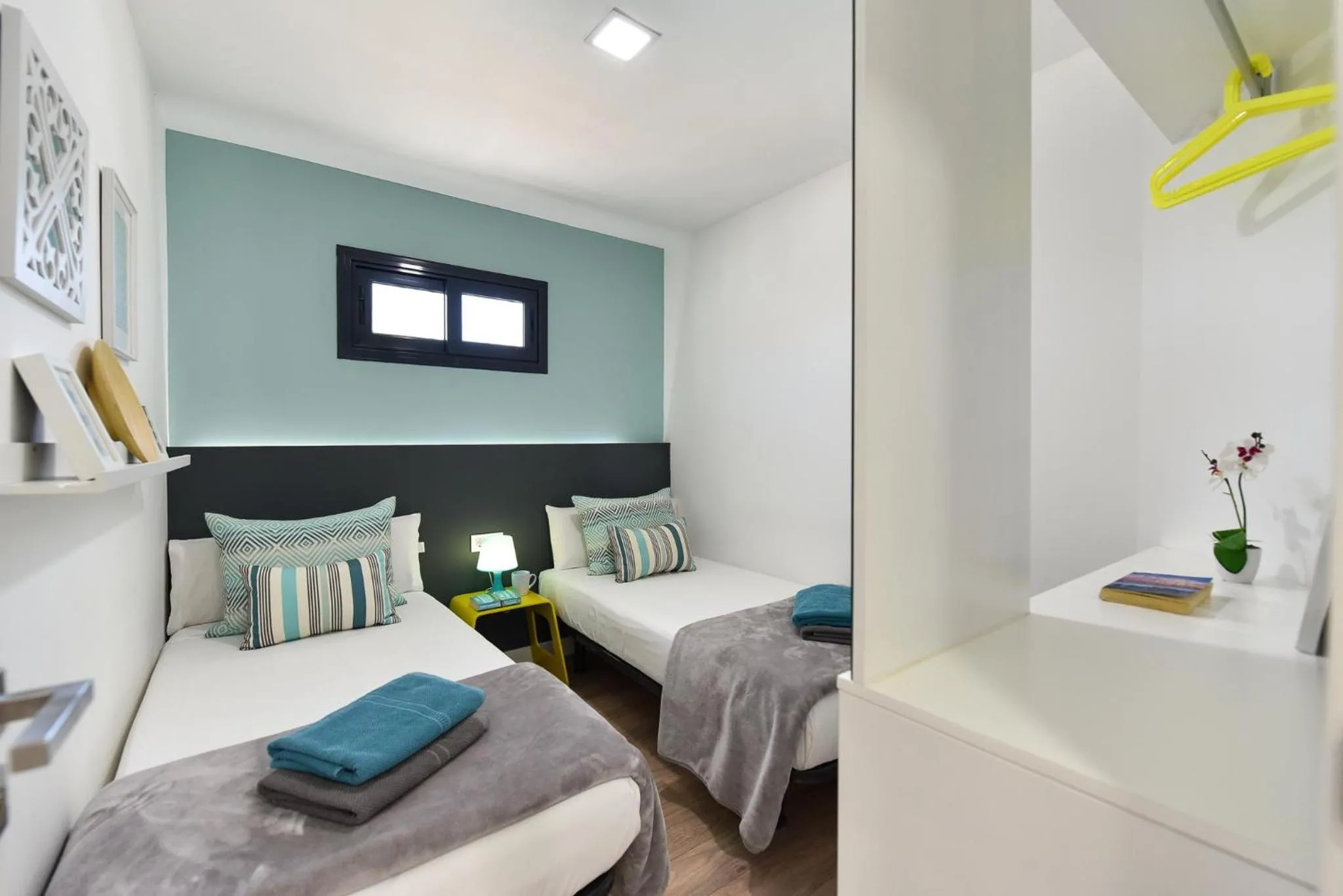 Bedroom, Bed in Cozy bungalow for 6 in Playa del Inglés GD04 by VillaGranCanaria