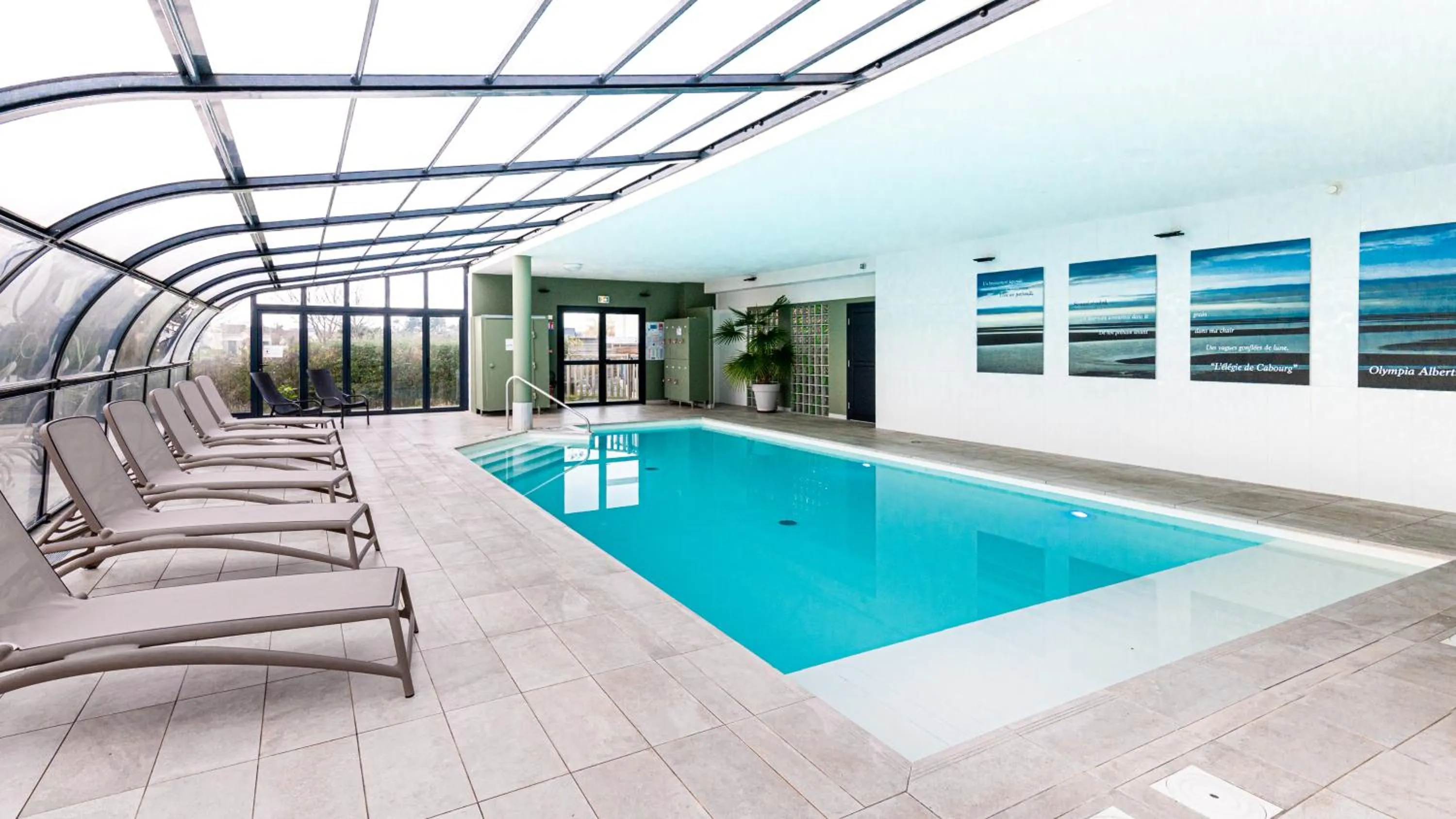 Pool view in Kyriad Prestige Residence & Spa Cabourg-Dives-sur-Mer