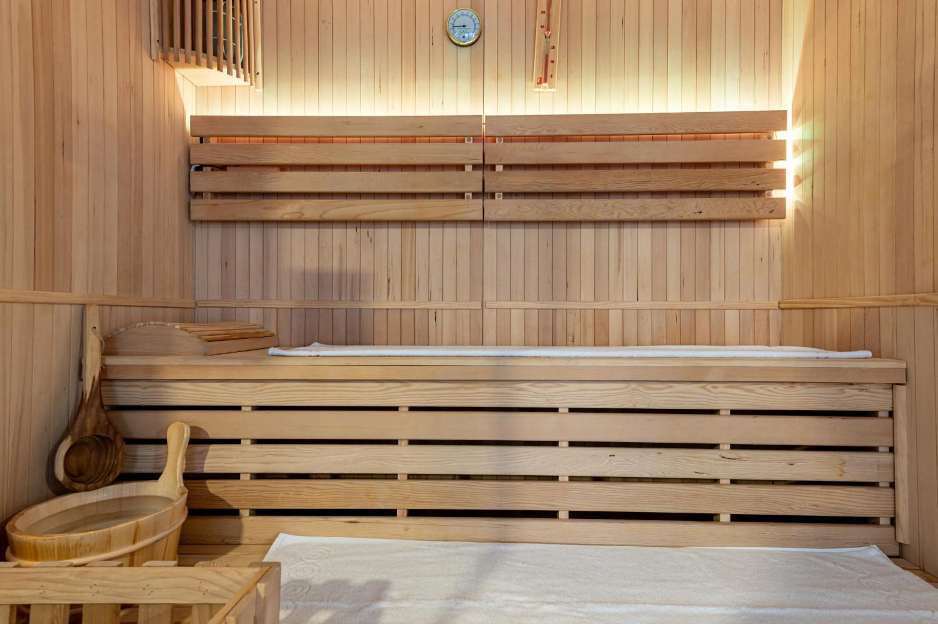 Sauna in Kyriad Prestige Residence & Spa Cabourg-Dives-sur-Mer
