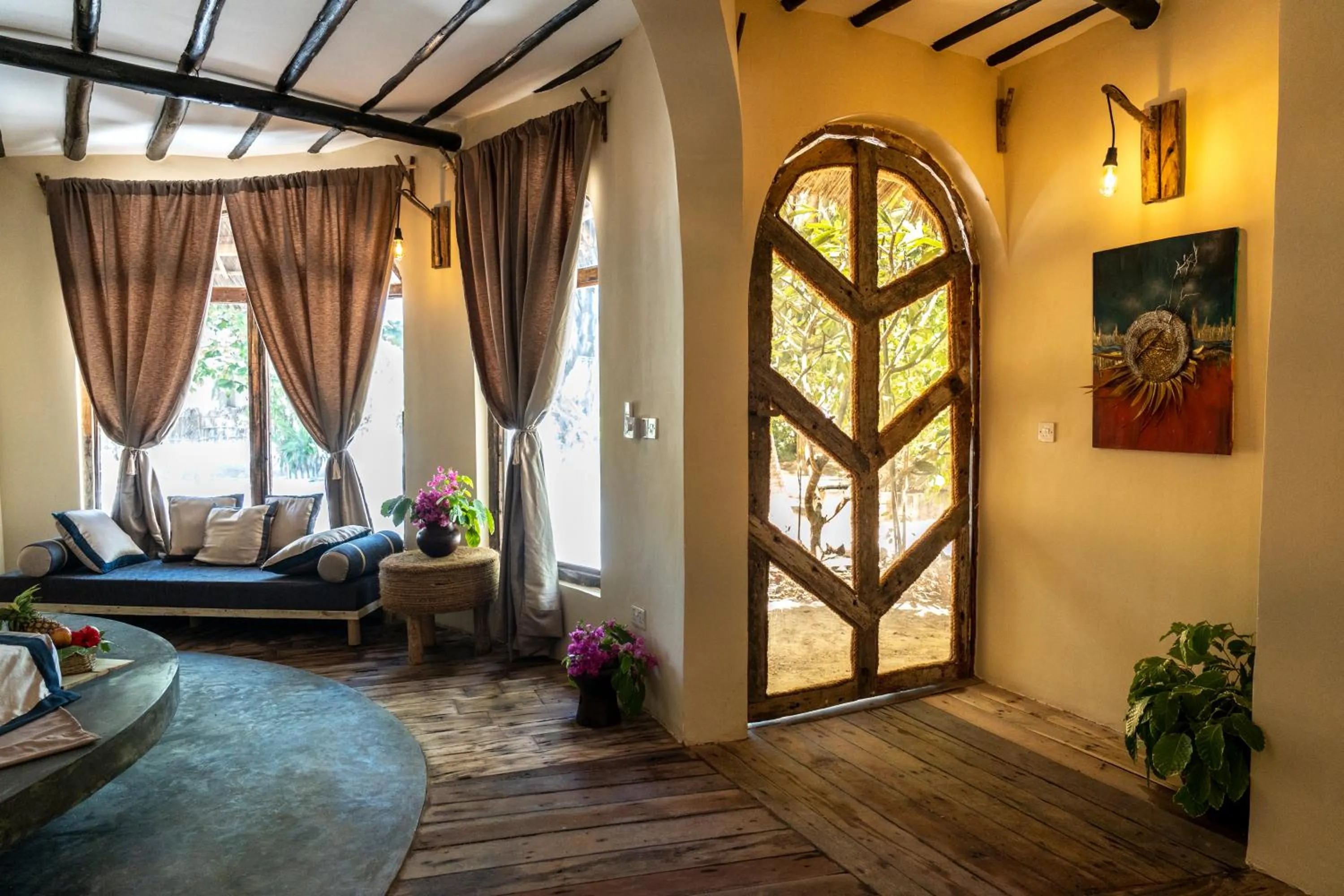 Bed in Kinazi Upepo Beach Eco Sport Resort