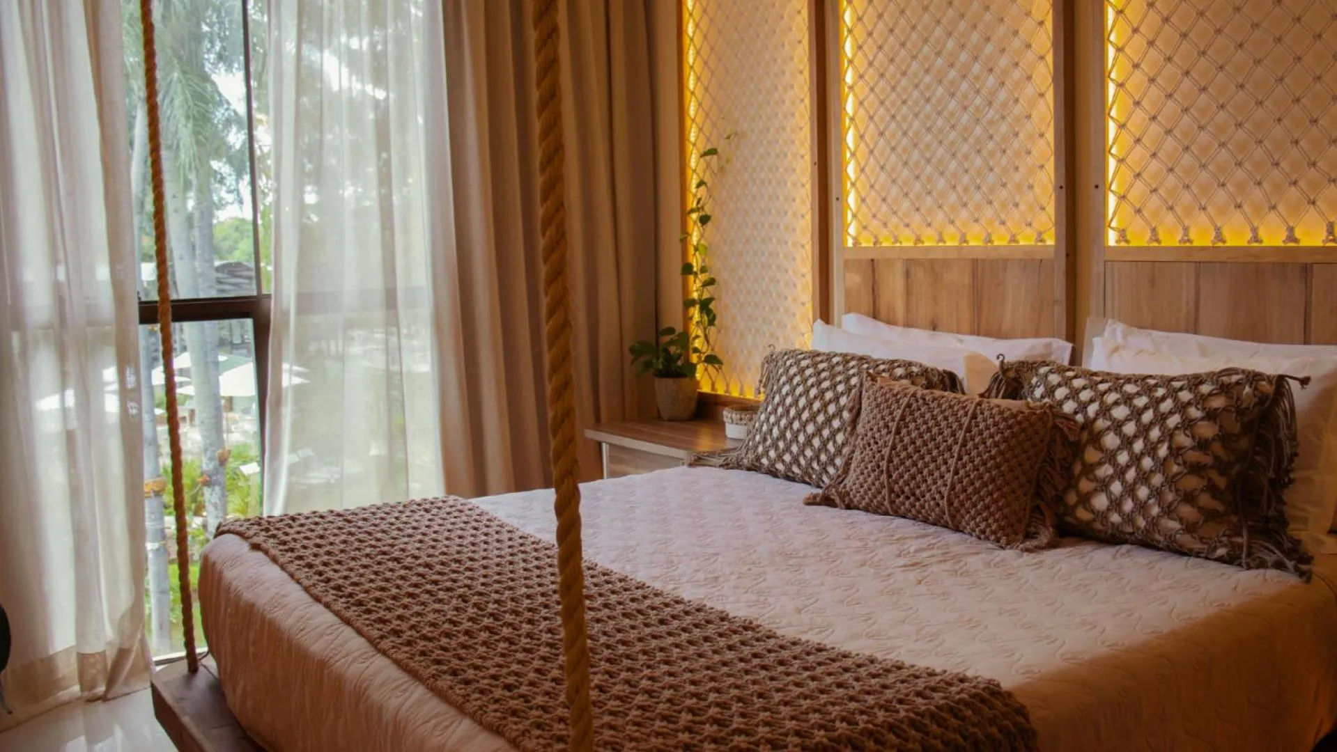 Bed in Vivaz Cataratas Hotel Resort