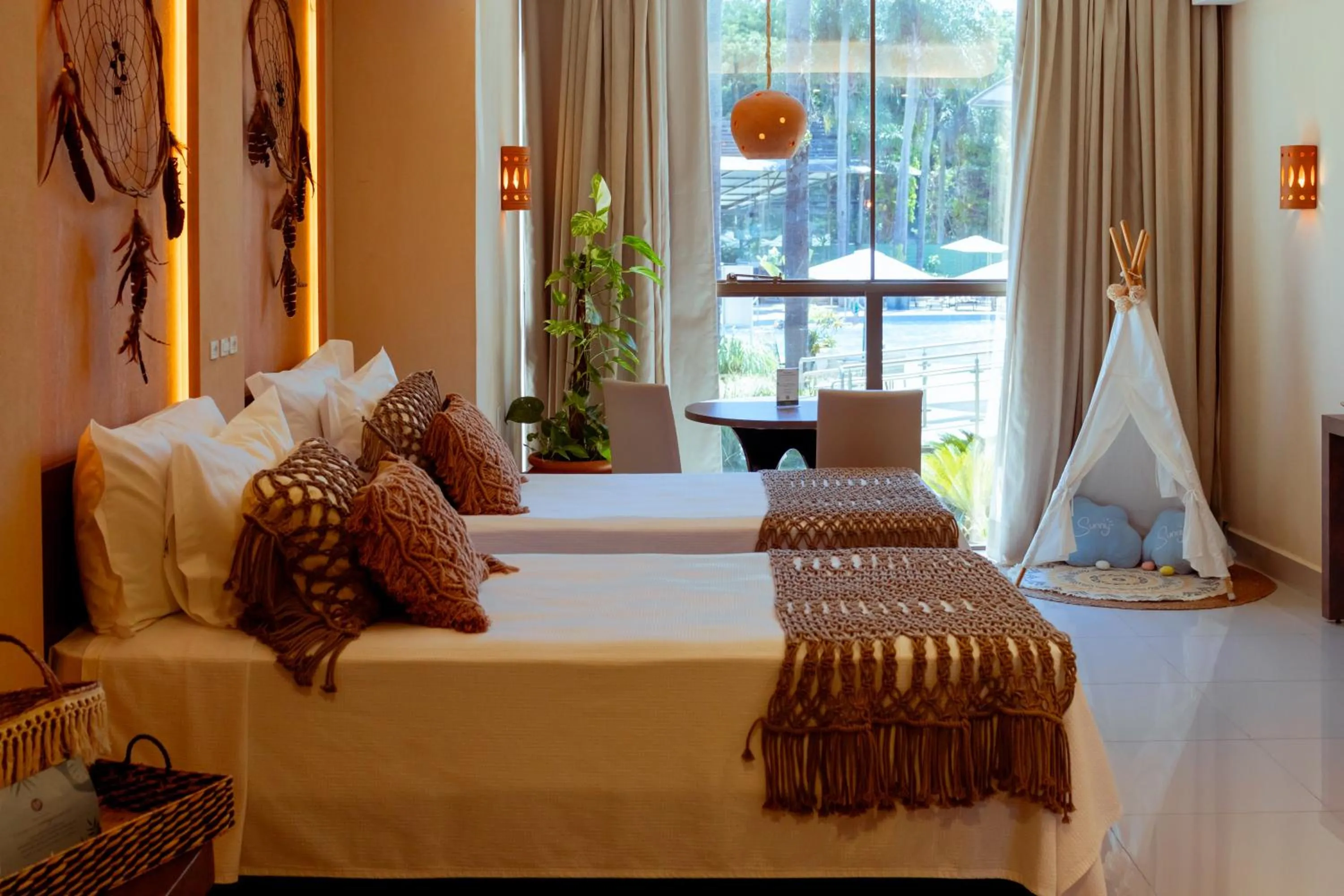 Bed in Vivaz Cataratas Hotel Resort