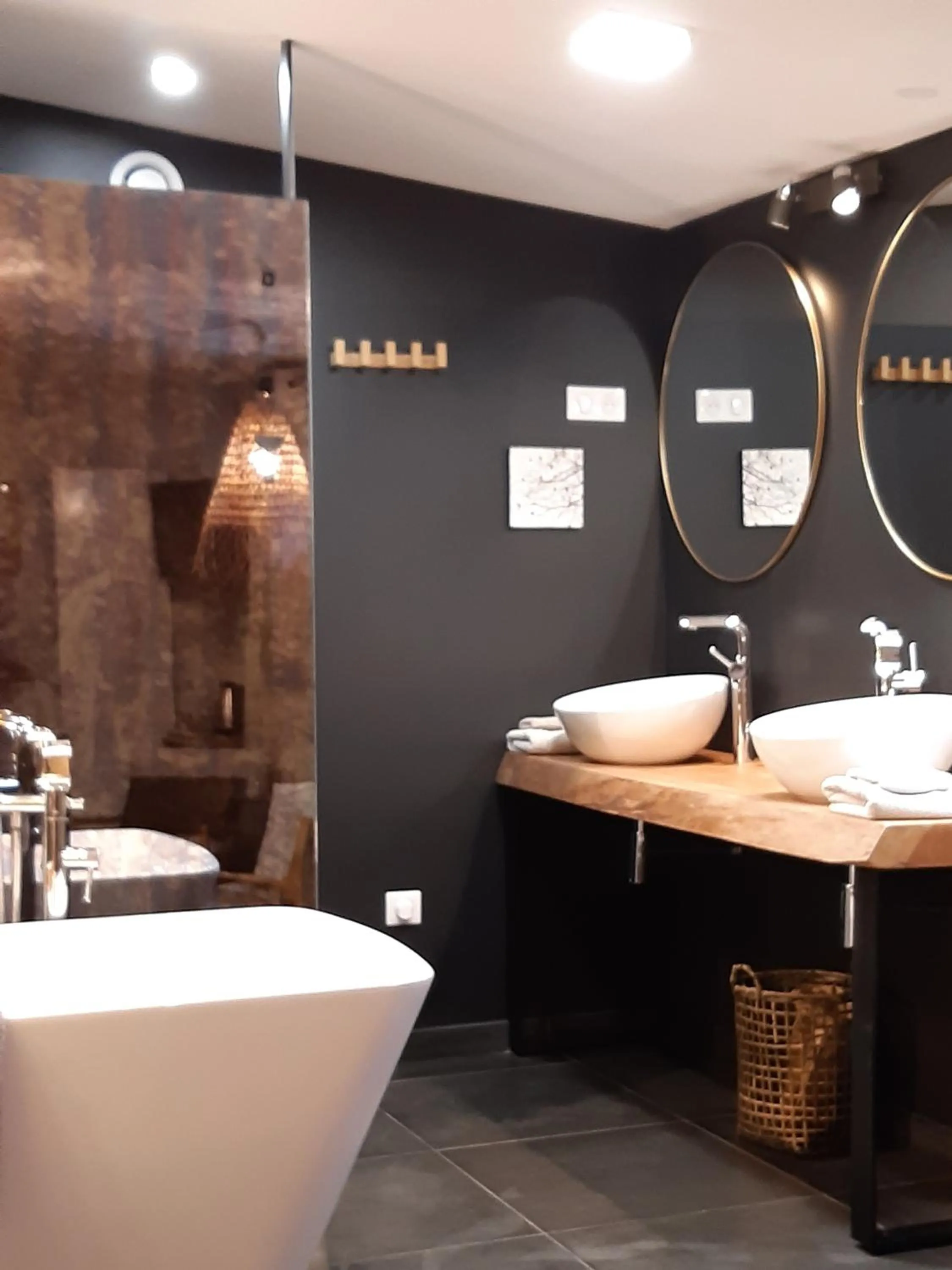 Bathroom in Chambres D´Hôtes Herbes Folles