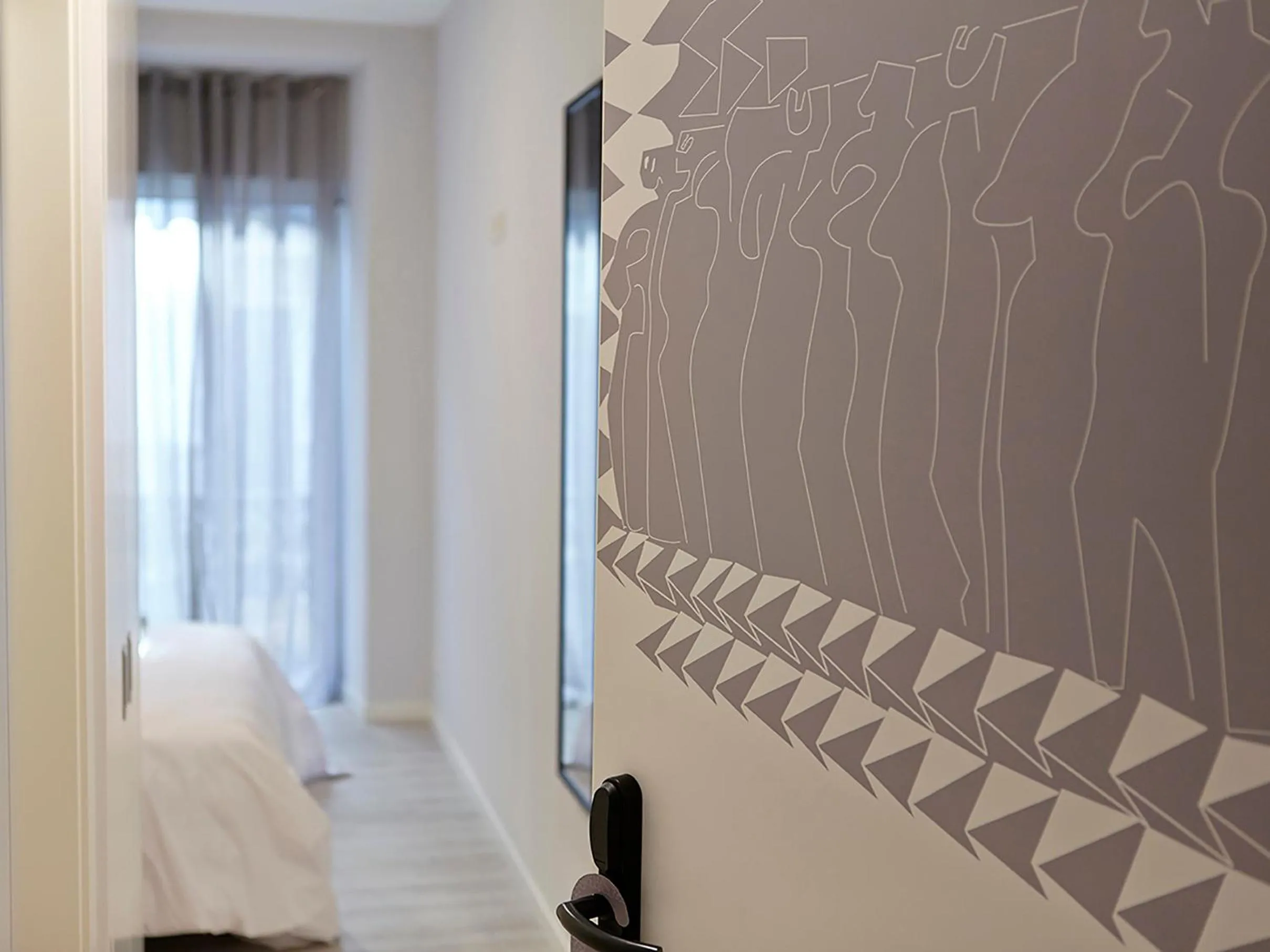 Decorative detail, Bed in Pensión Peñaflorida