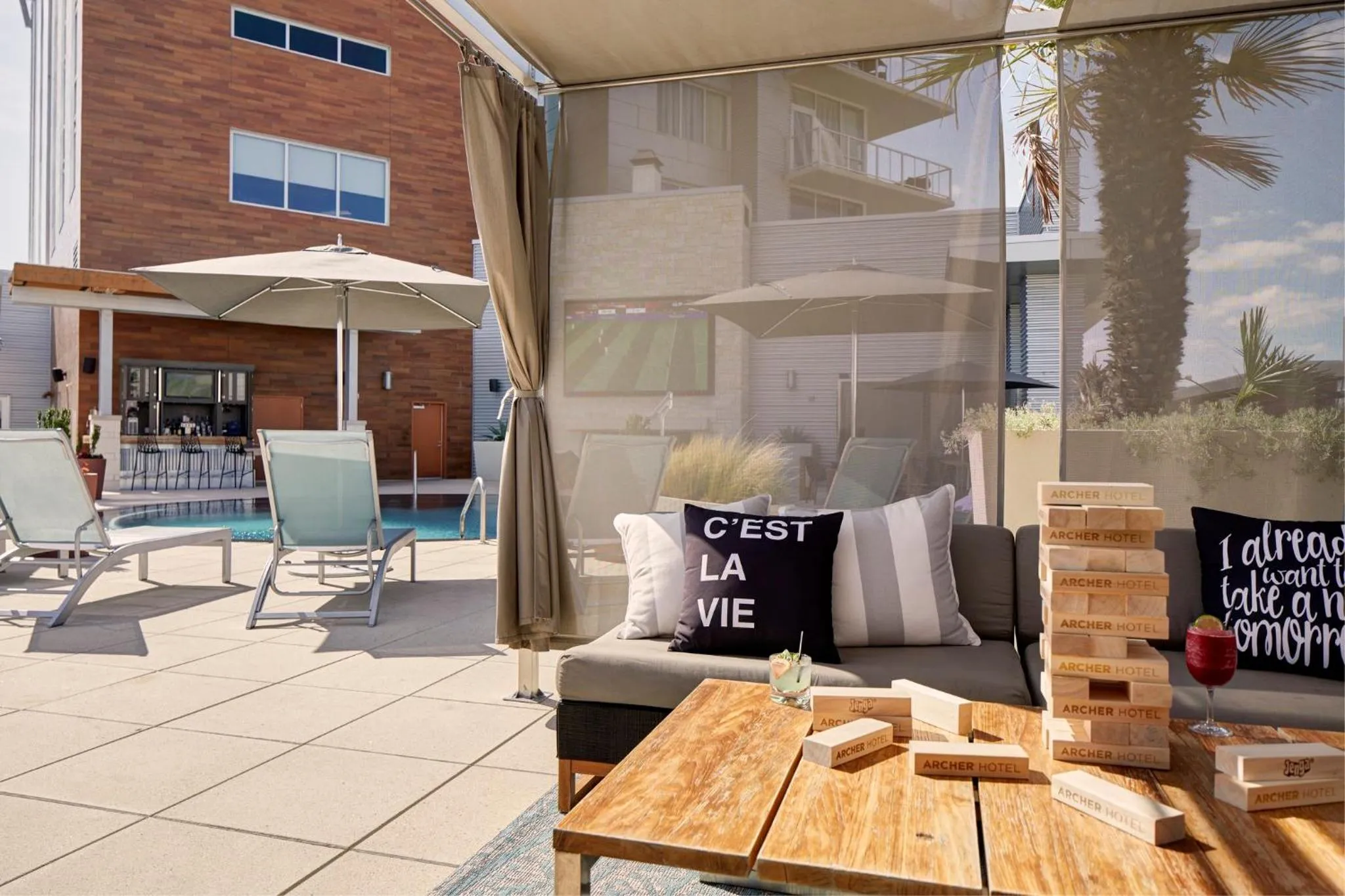 Swimming pool in Archer Hotel Austin