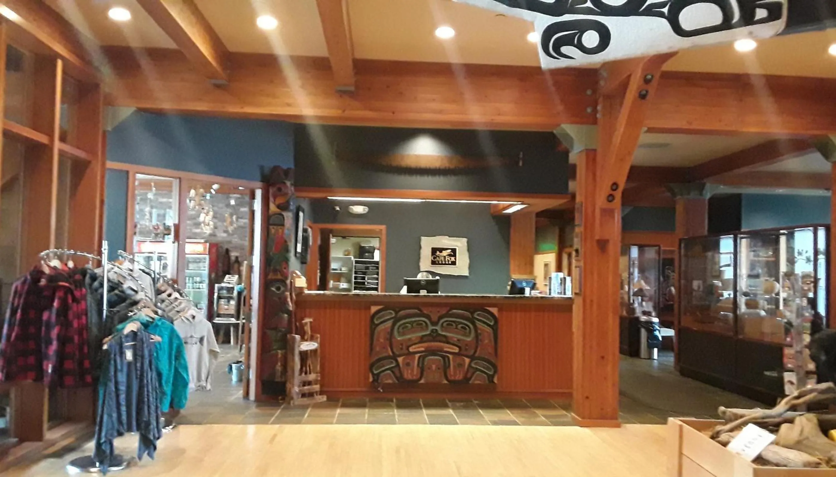 Lobby or reception in Cape Fox Lodge