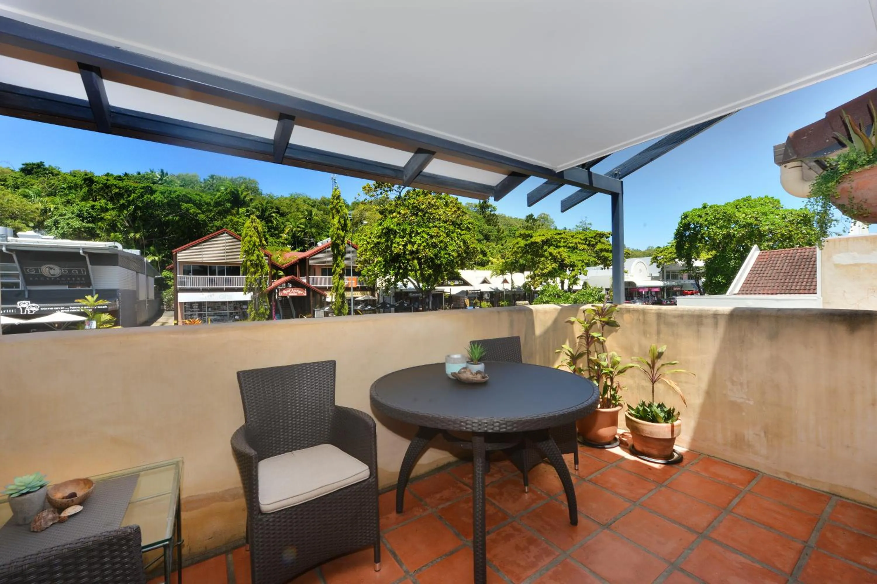 Patio in Seascape Apartments at Villa San Michele