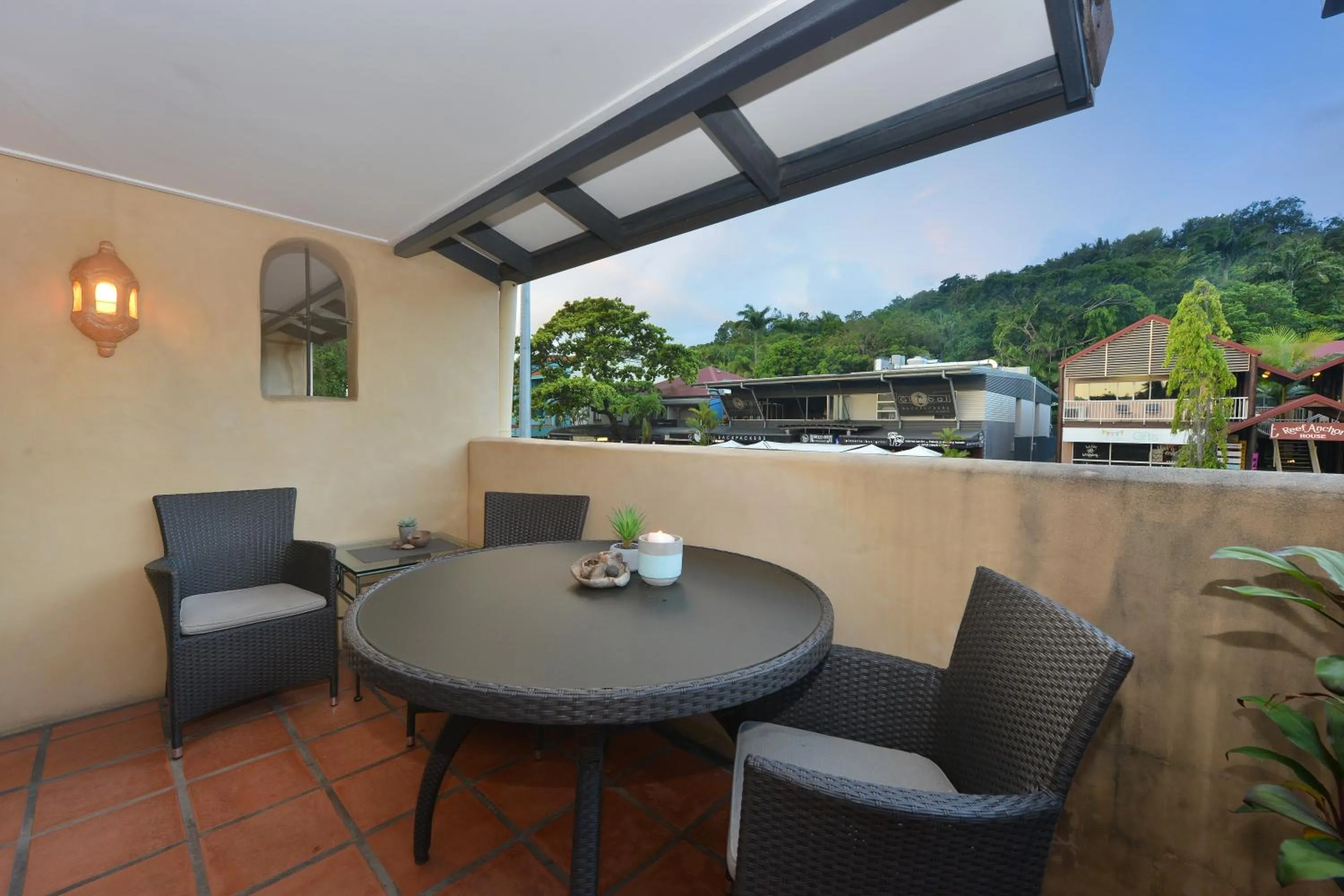 Patio in Seascape Apartments at Villa San Michele