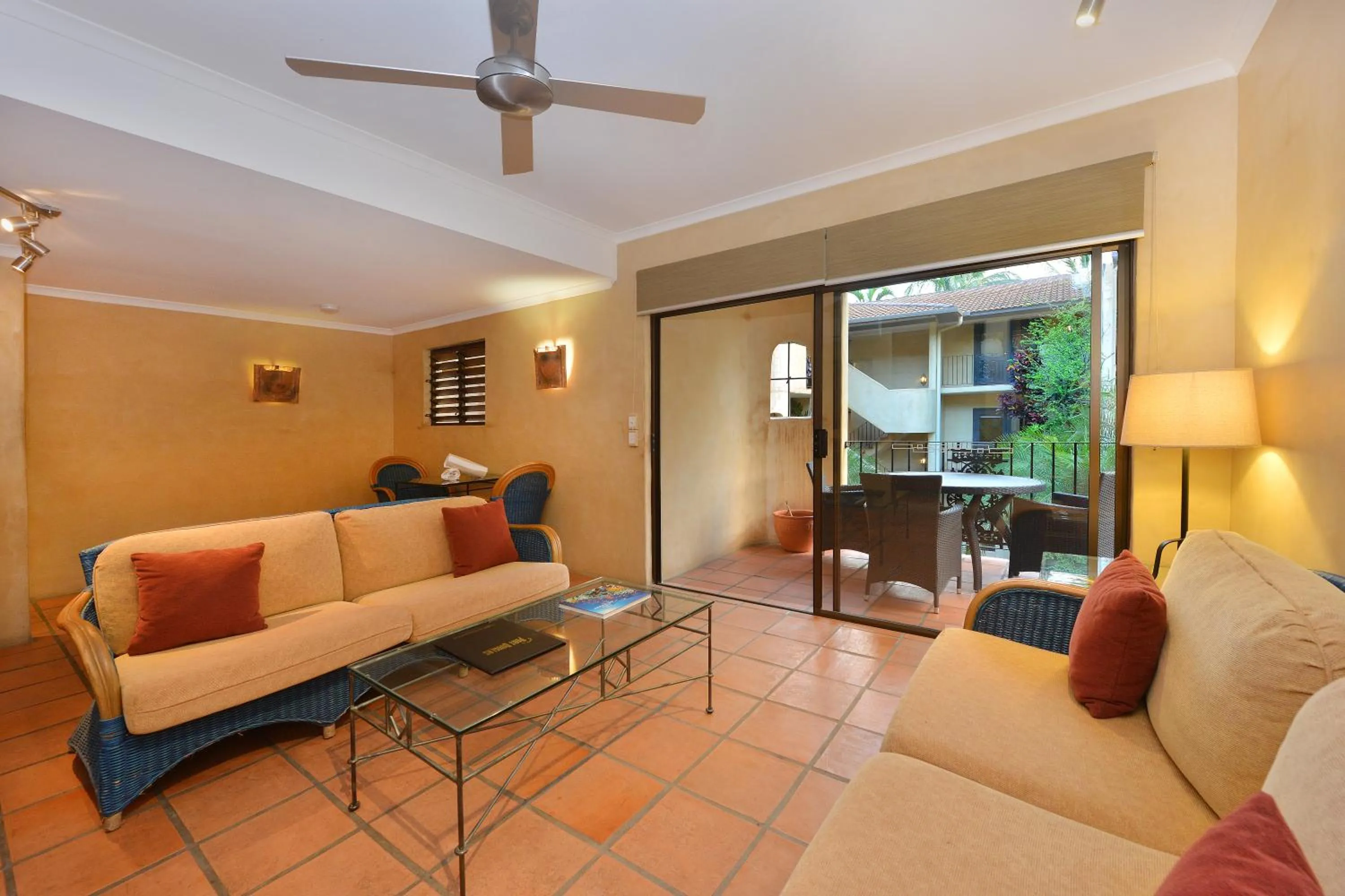 Patio in Seascape Apartments at Villa San Michele