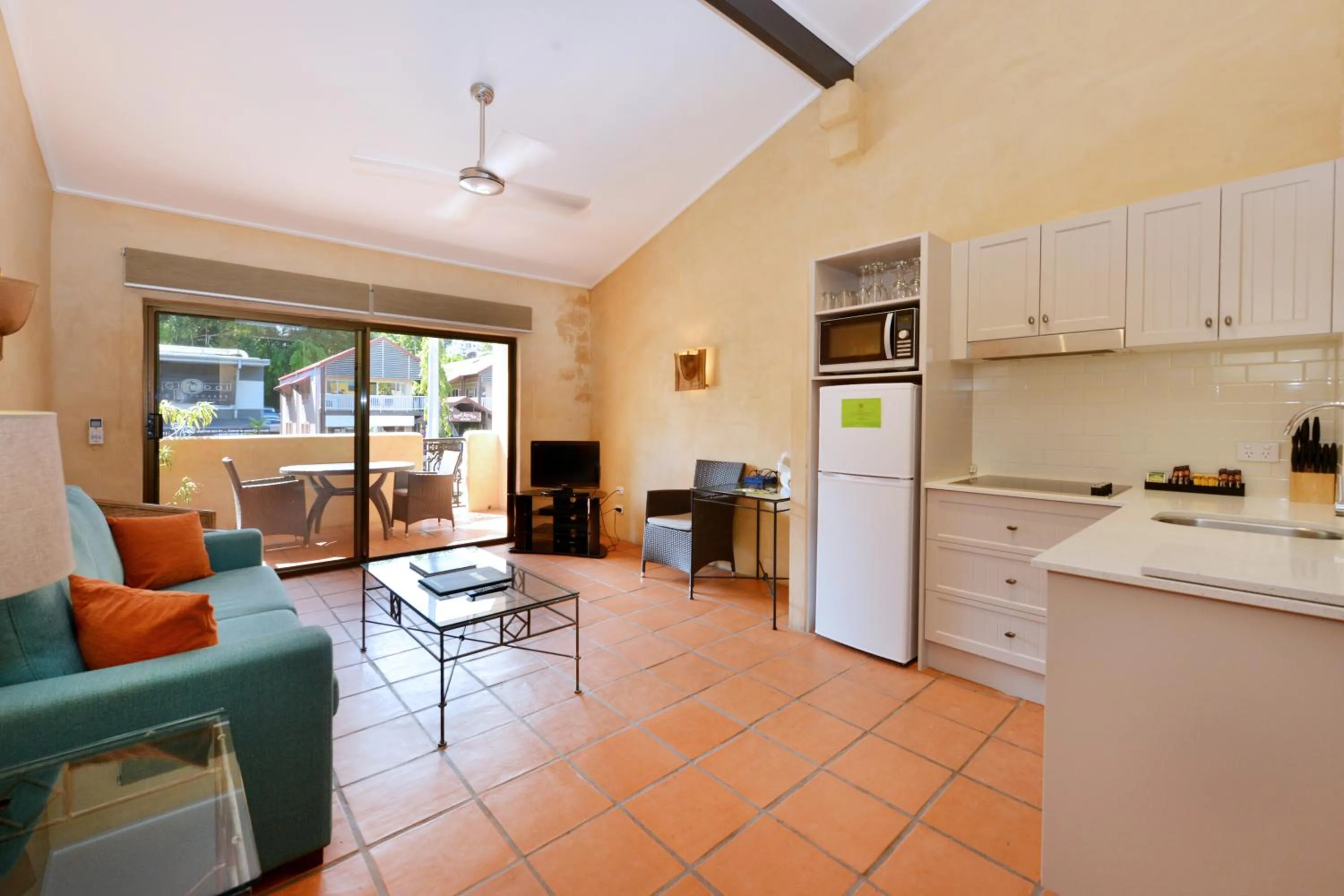 Kitchen or kitchenette in Seascape Apartments at Villa San Michele