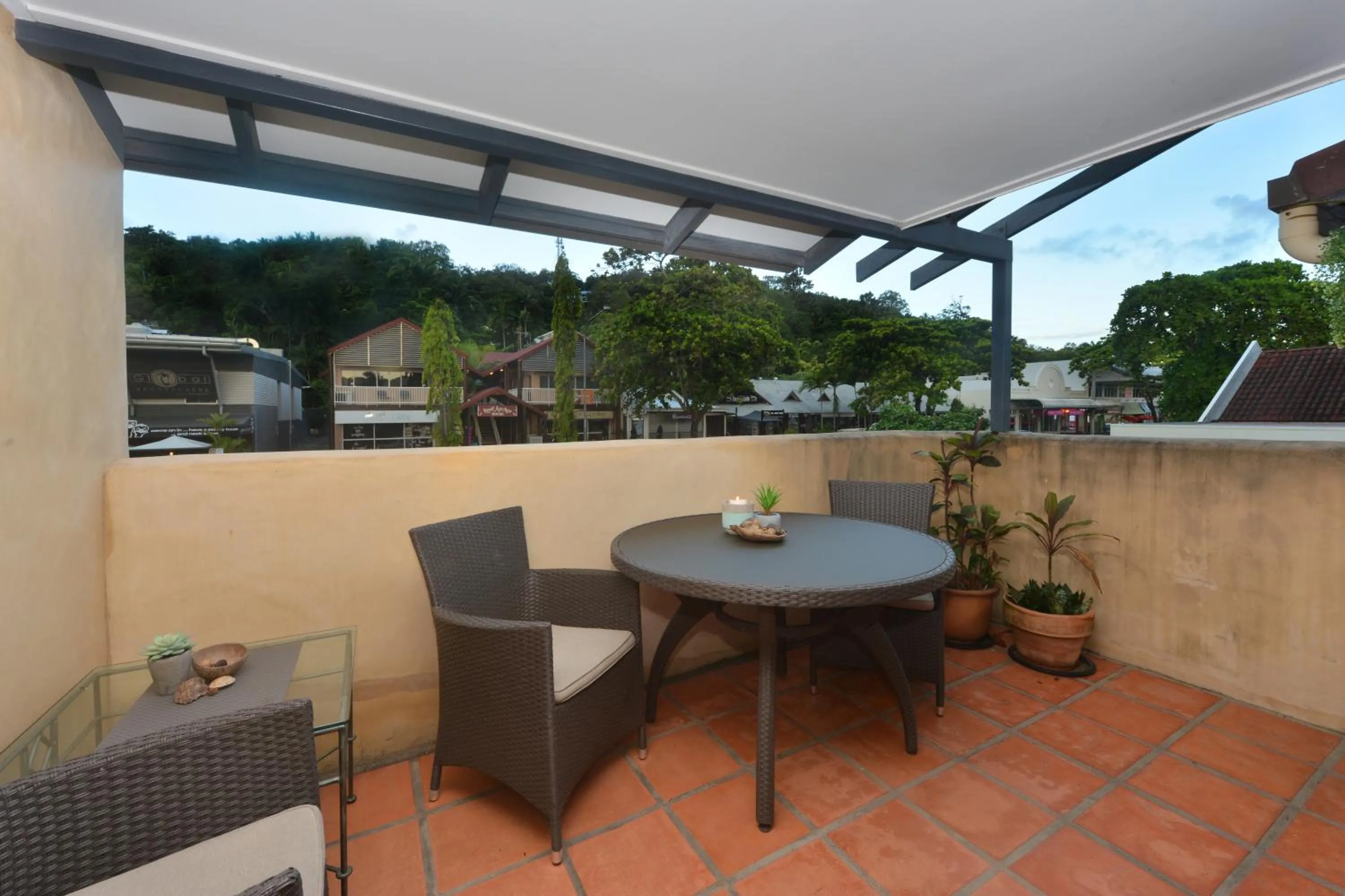 Patio in Seascape Apartments at Villa San Michele