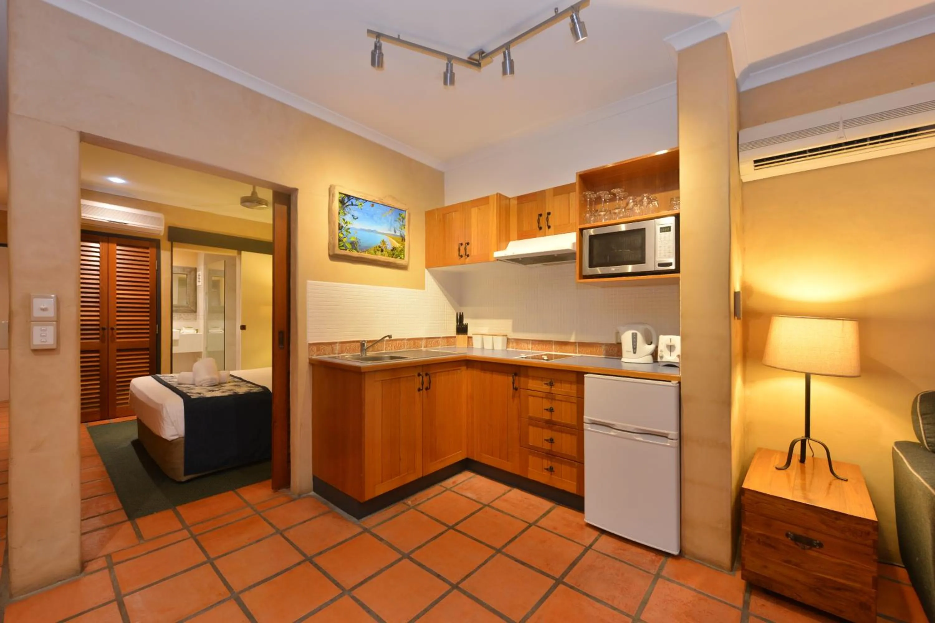 Kitchen or kitchenette in Seascape Apartments at Villa San Michele