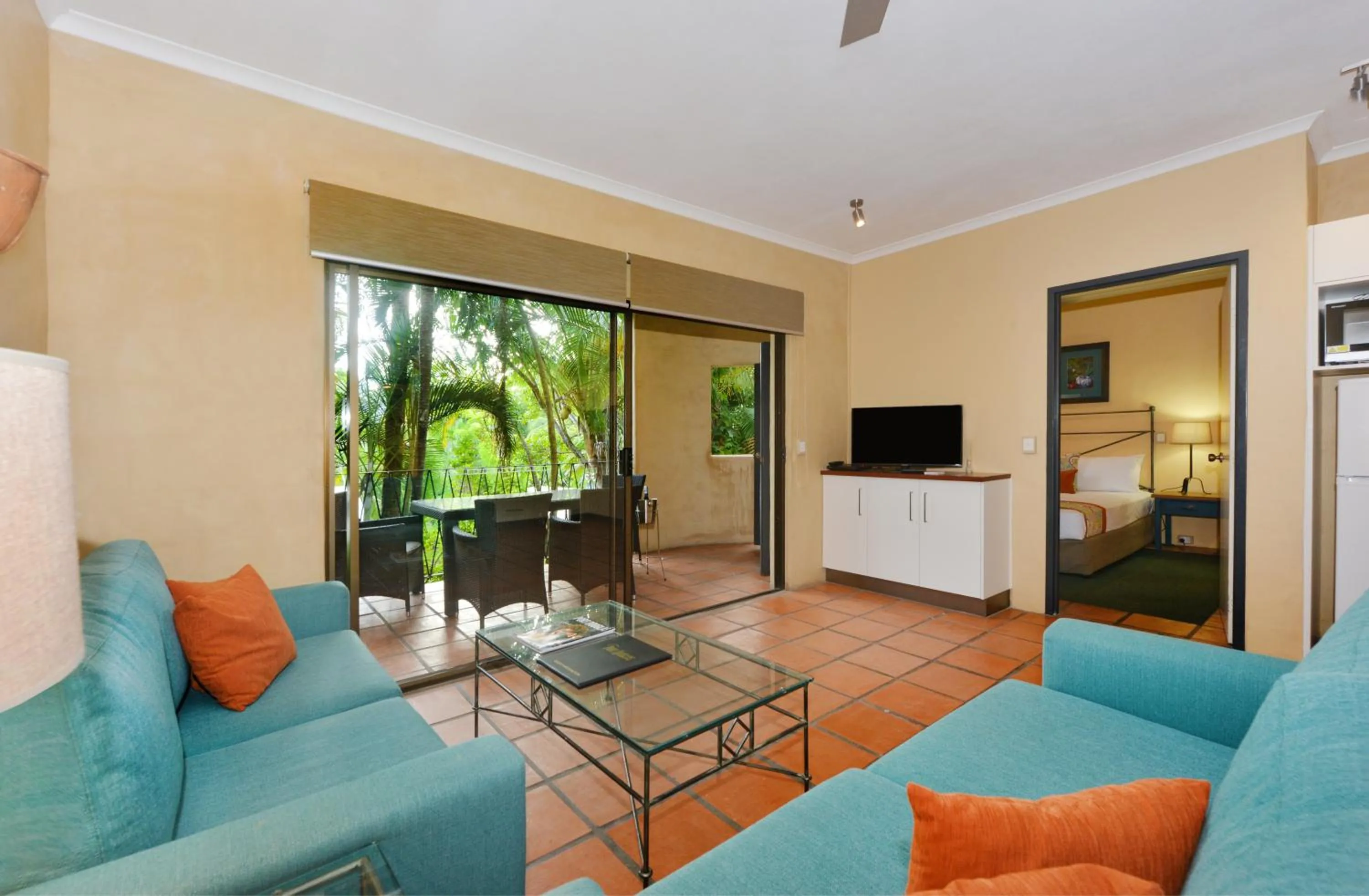 Patio in Seascape Apartments at Villa San Michele
