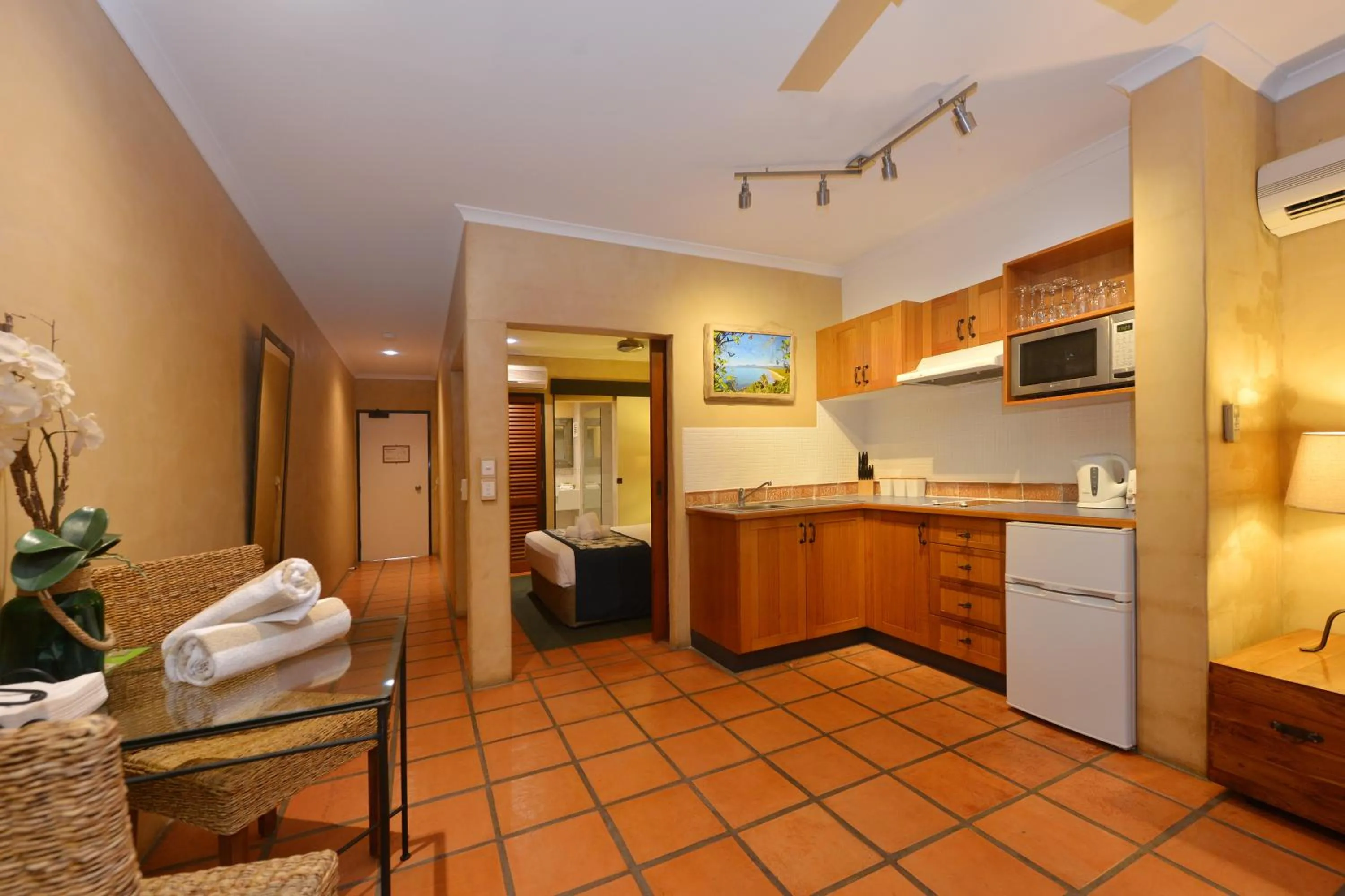 Kitchen or kitchenette in Seascape Apartments at Villa San Michele
