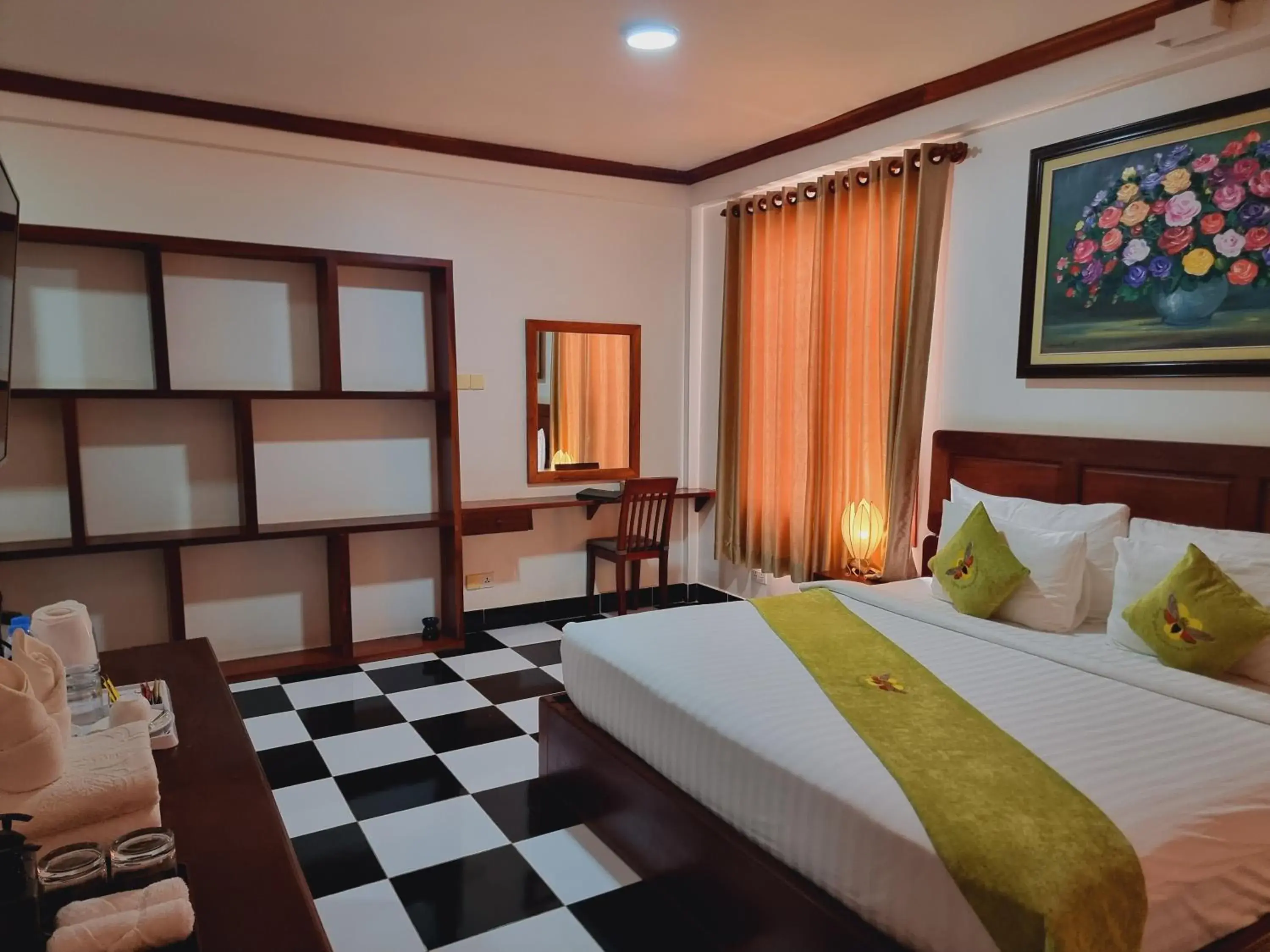 View (from property/room), Bed in Víd Angkor Boutique View (from property/room), Bed in Víd Angkor Boutique